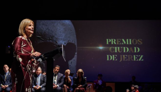 María José García-Pelayo, durante la gala de los Premios Ciudad de Jerez 2024.