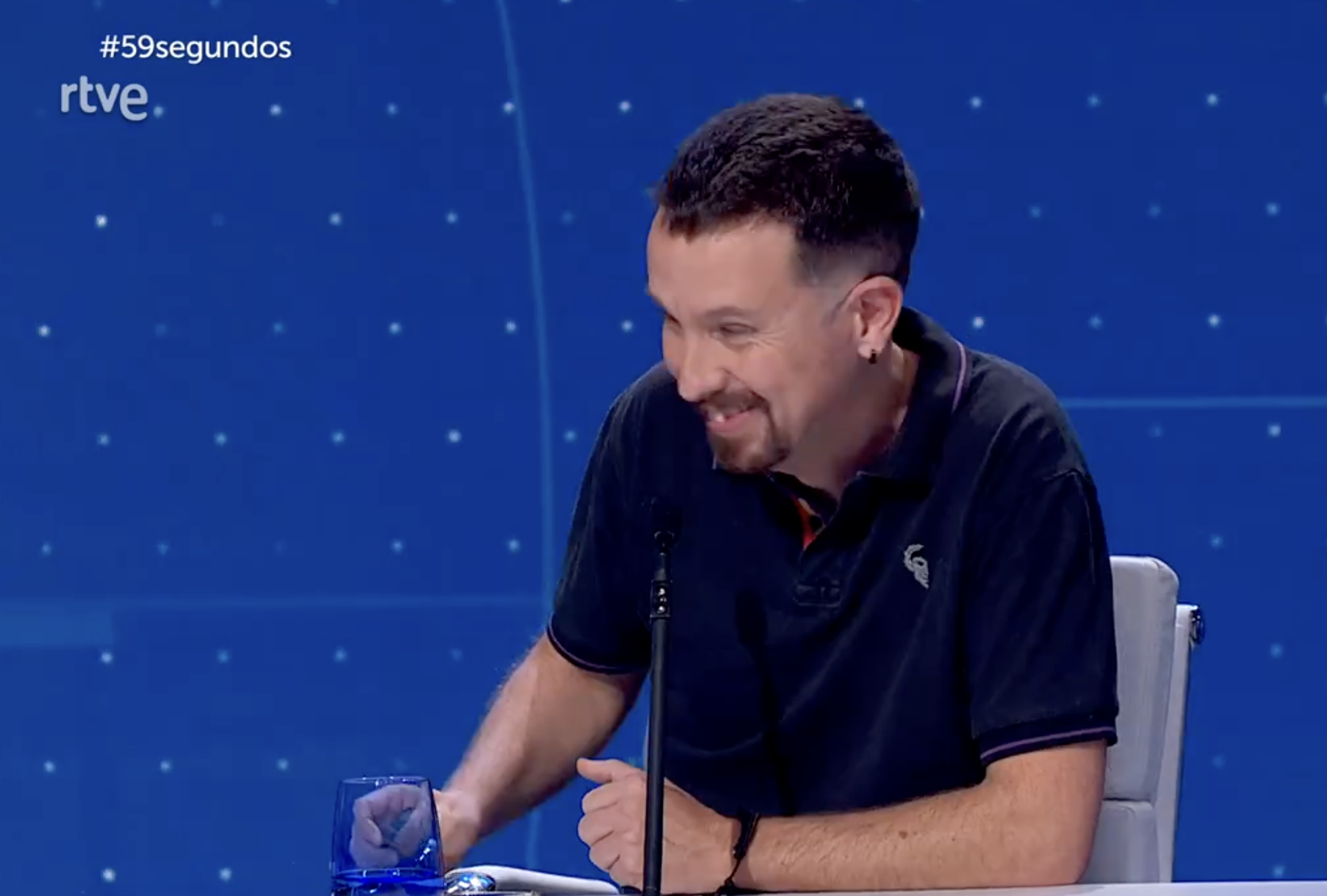 Pablo Iglesias celebrando su cumpleaños en La 1.