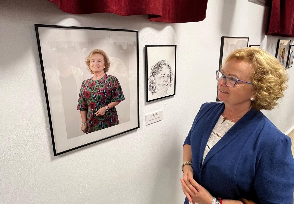 La exposición homenaje bajo el título 'Rostros de mujer'.