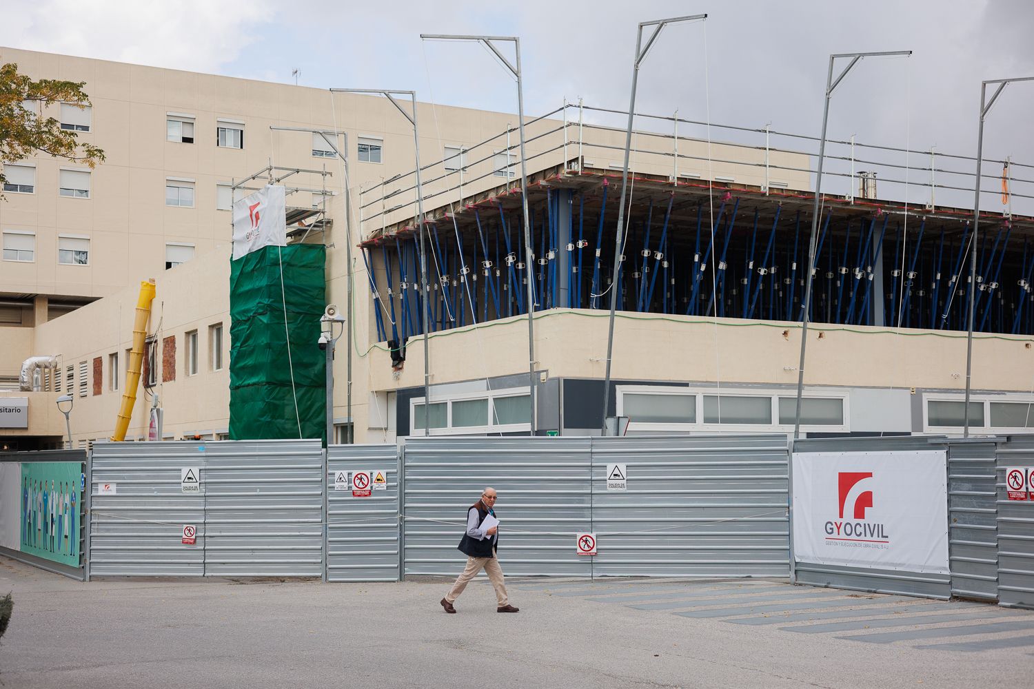 Las obras que se llevan a cabo en el Hospital de Puerto Real.