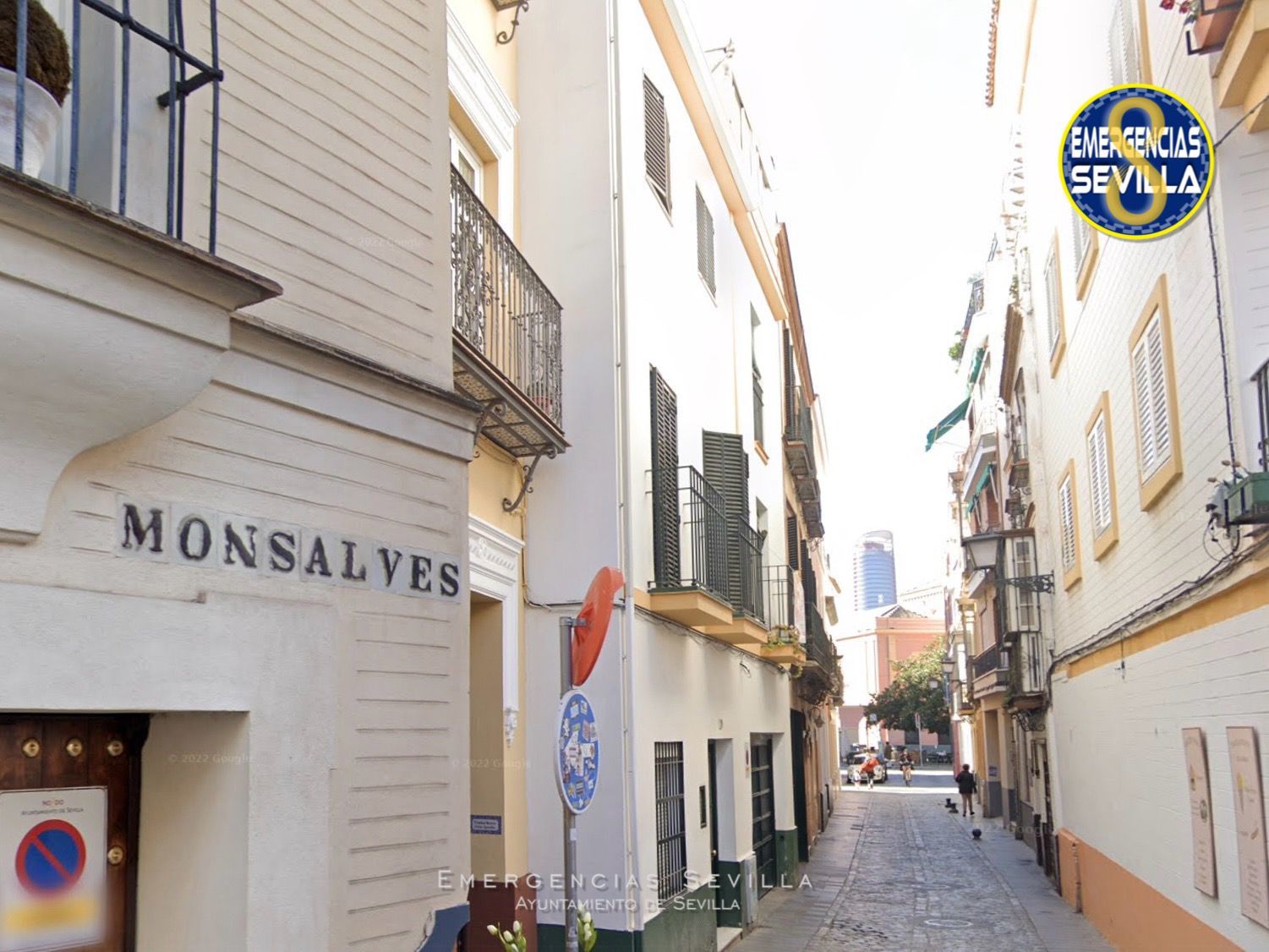 Una fotografía de la calle Monsalves de Sevilla.