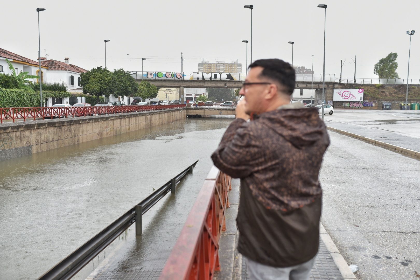 Los barrios de Jerez sufren inundaciones tras más de 50 litros por metro cuadrado en dos horas.