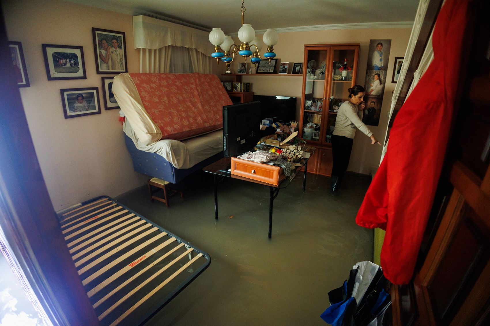 Una vivienda en La Liberación bajo las aguas de la dana de finales de octubre de 2024.