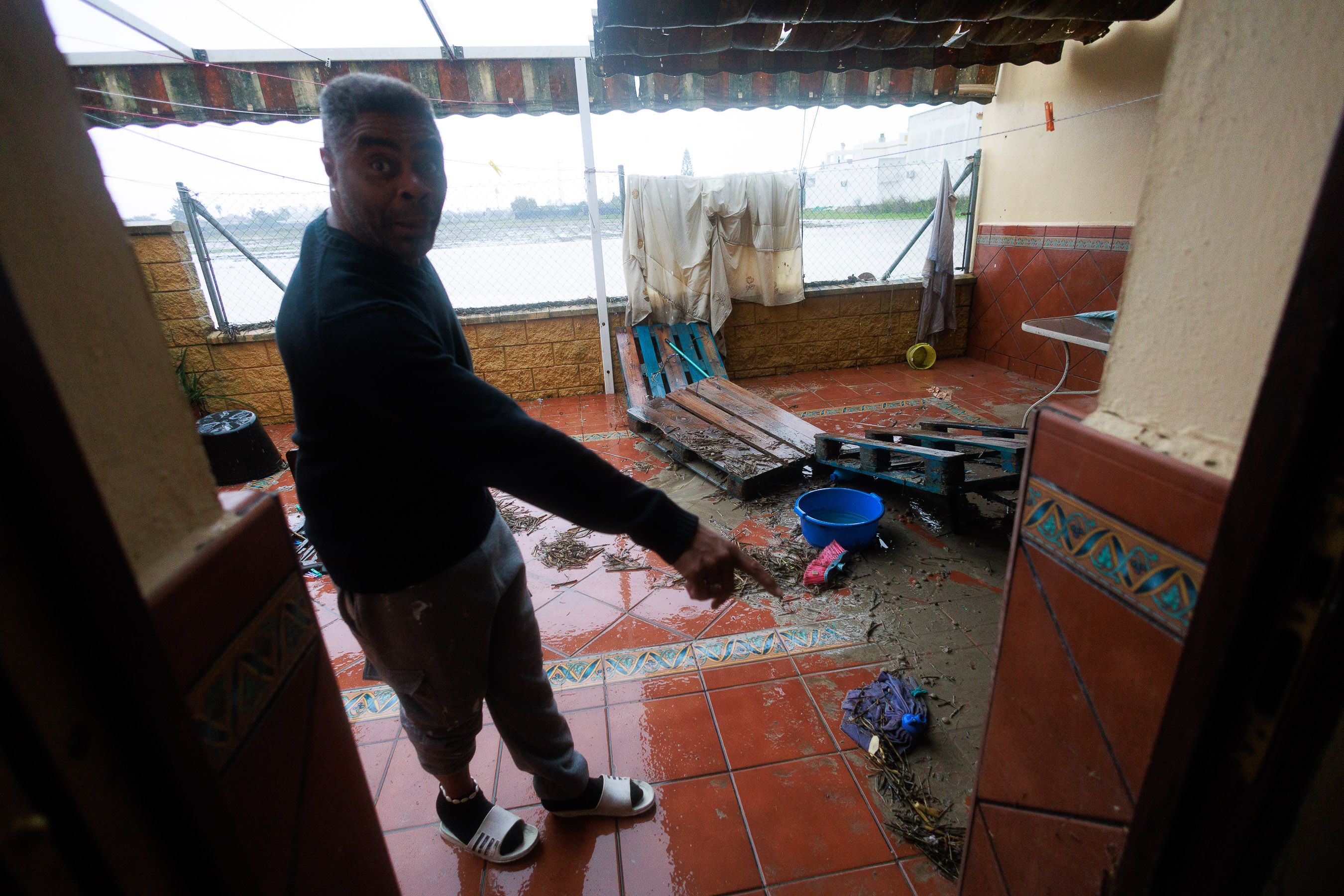 La DANA causa destrozos en Guadalcacín.