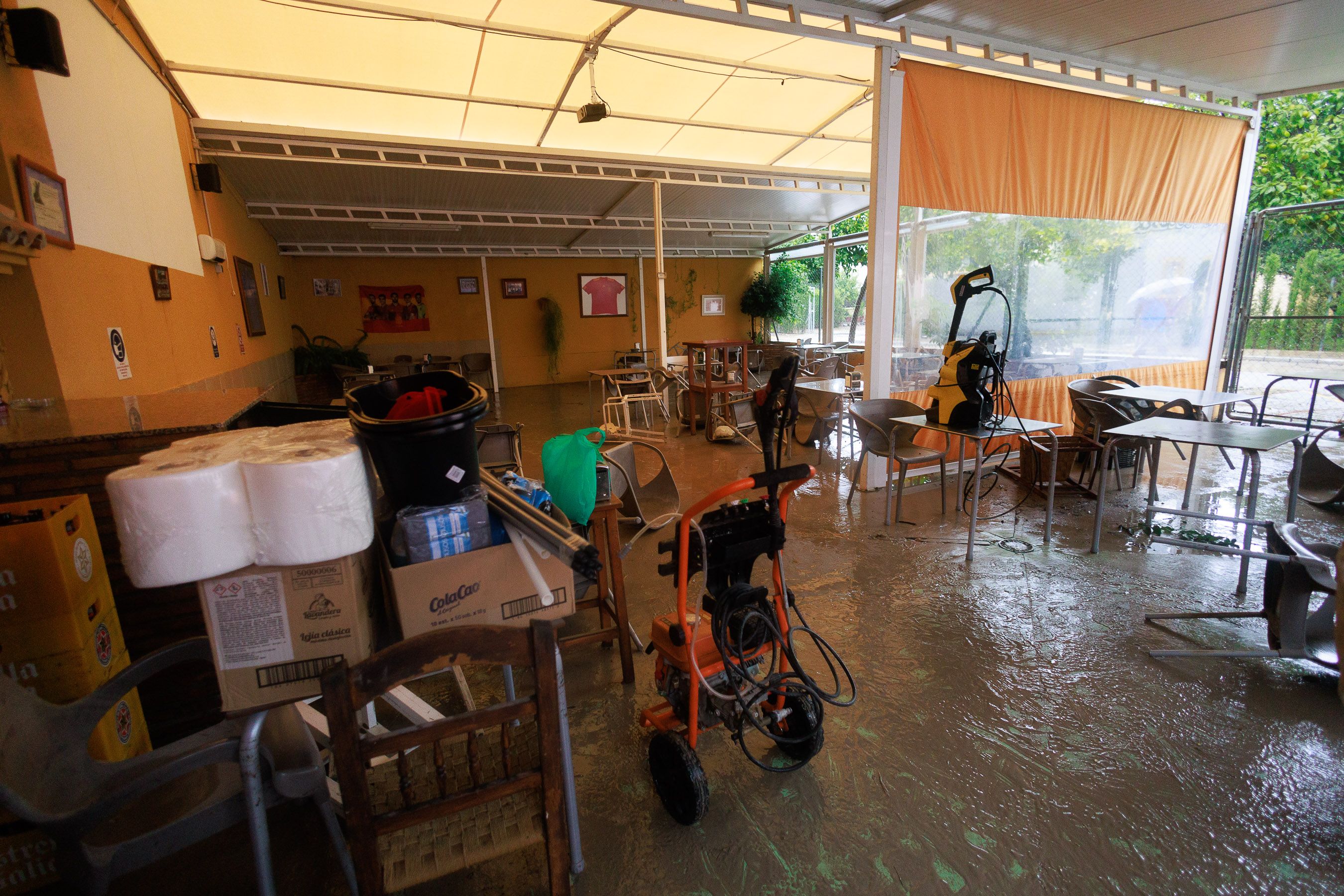 La DANA causa destrozos en Guadalcacín.