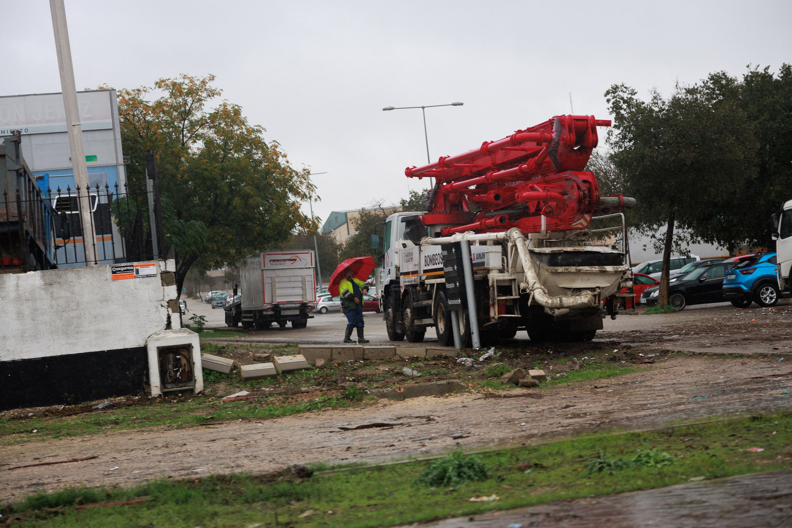 La DANA causa destrozos en Guadalcacín.