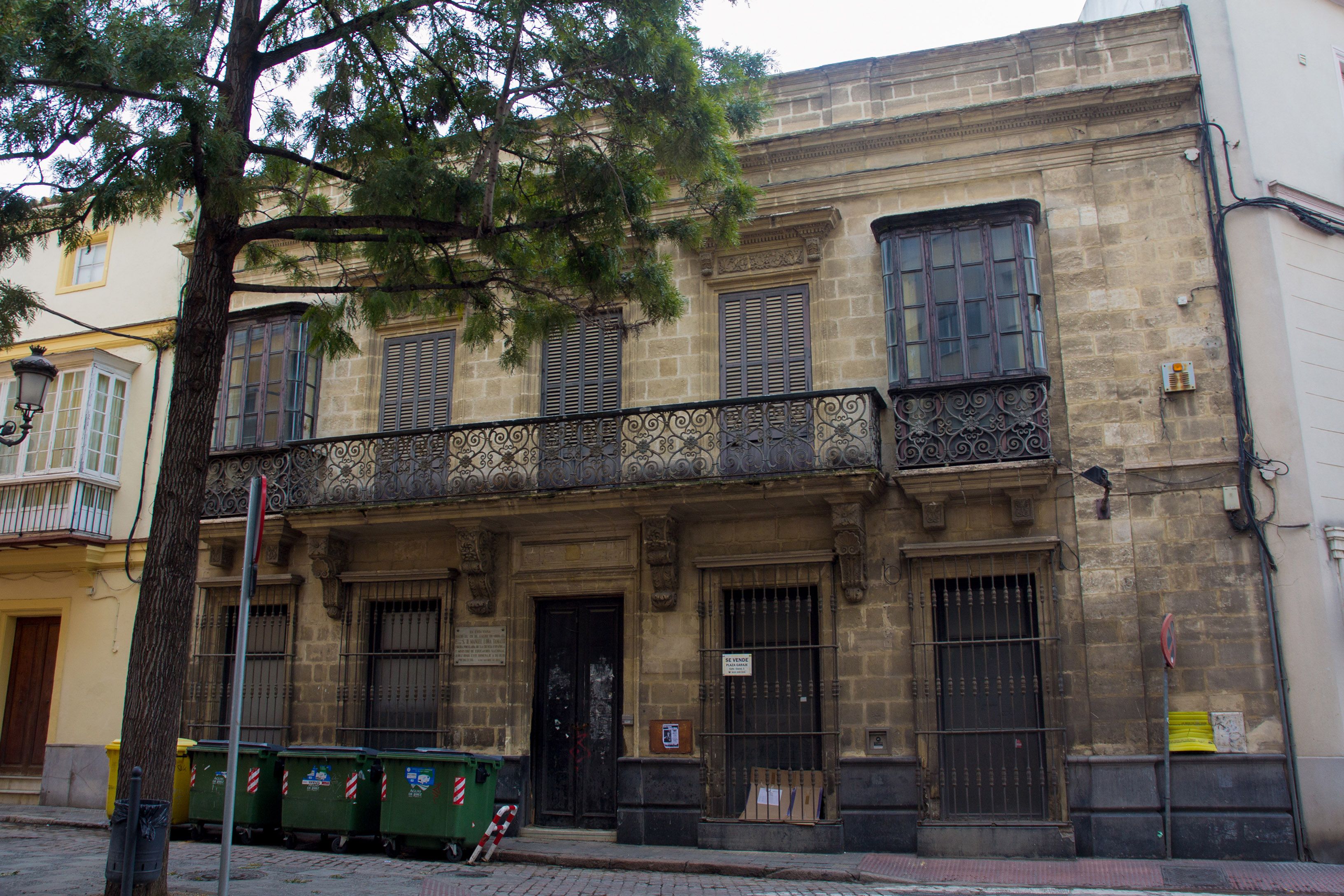 La casa natal de Manuel Lora Tamayo, en una imagen de archivo.