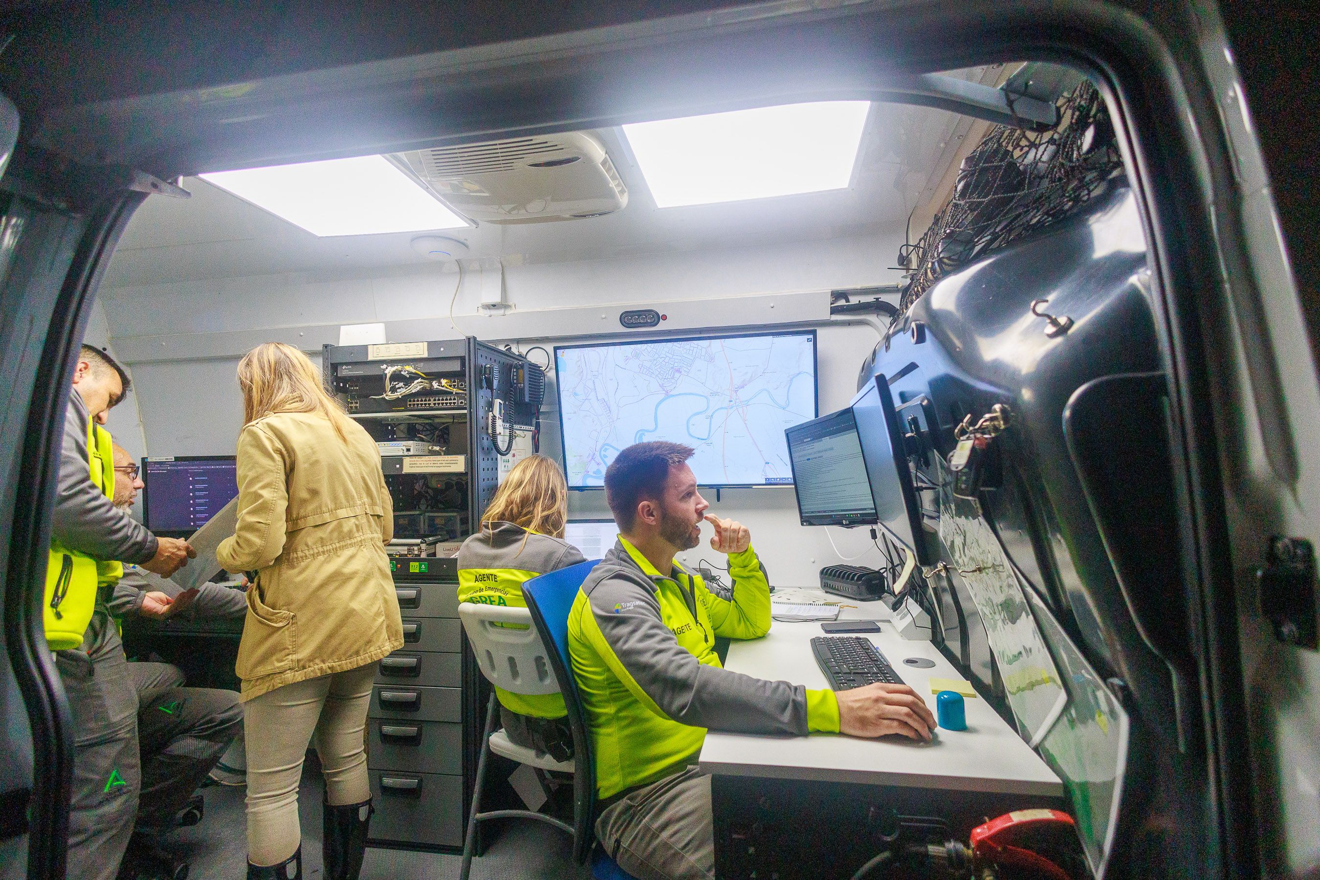 Desalojo por la posibilidad de la crecida del Guadalete.