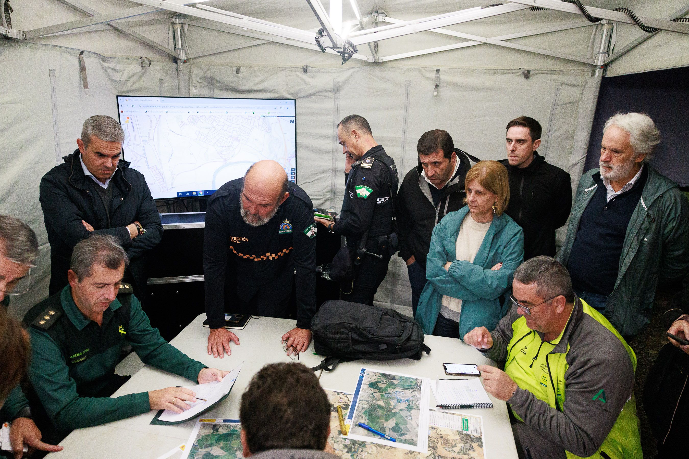 Desalojo por la posibilidad de la crecida del Guadalete.