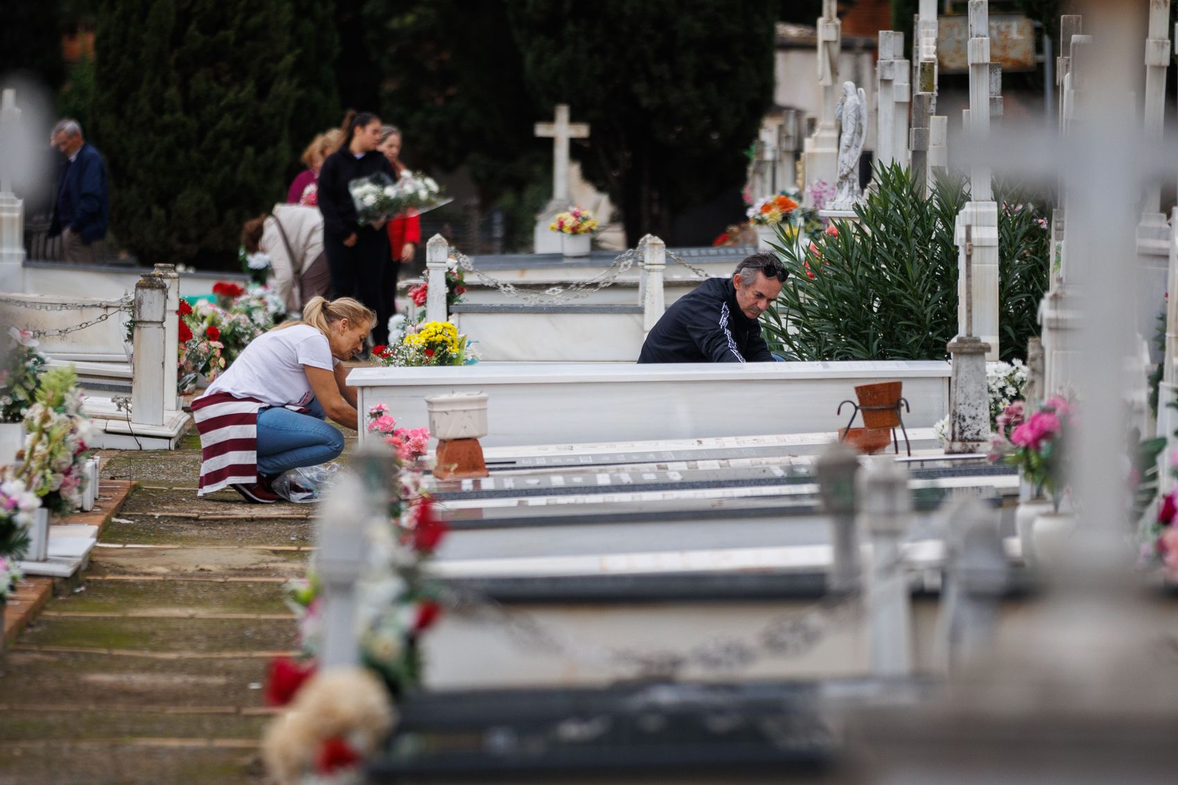 Un inusual Día de Todos los Santos en el cementerio de Jerez