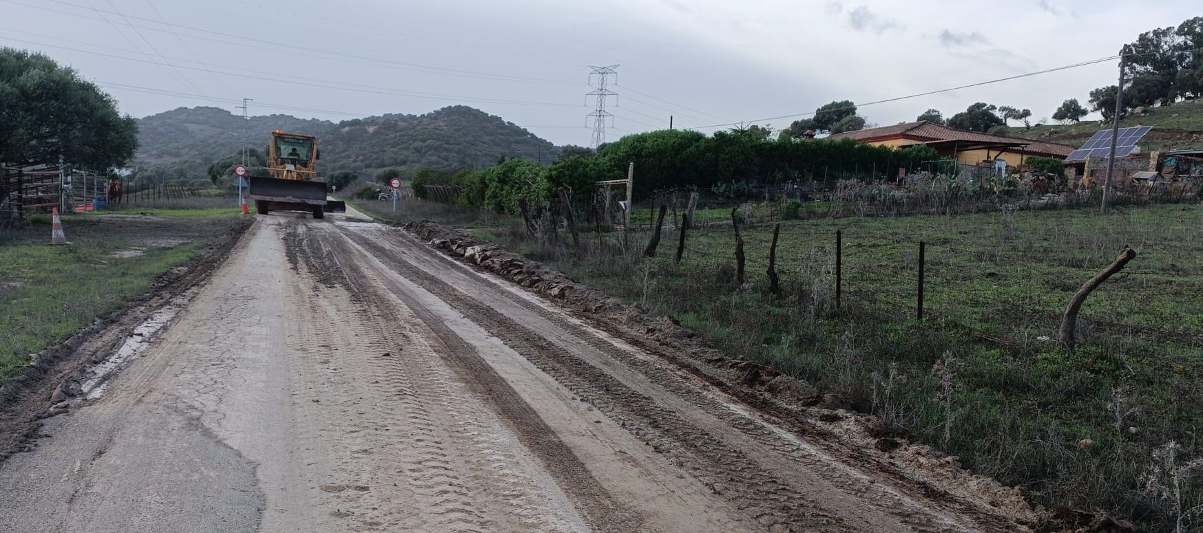 Una de las carreteras abiertas al tráfico en la provincia de Cádiz.
