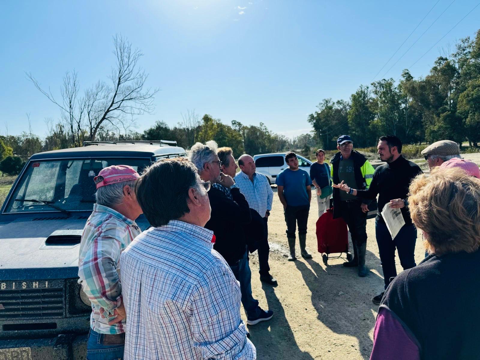 El viceportavoz del Grupo Municipal Socialista en Jerez, Jesús Alba, en la Cañada del Carrillo.
