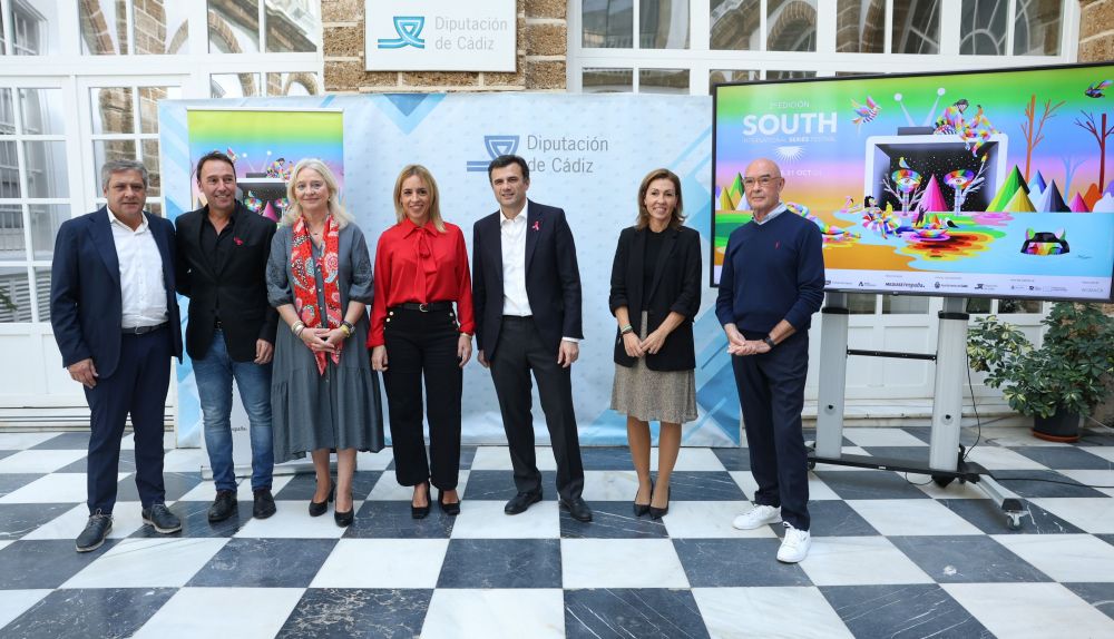 Foto de grupo tras la presentacion del South Festival