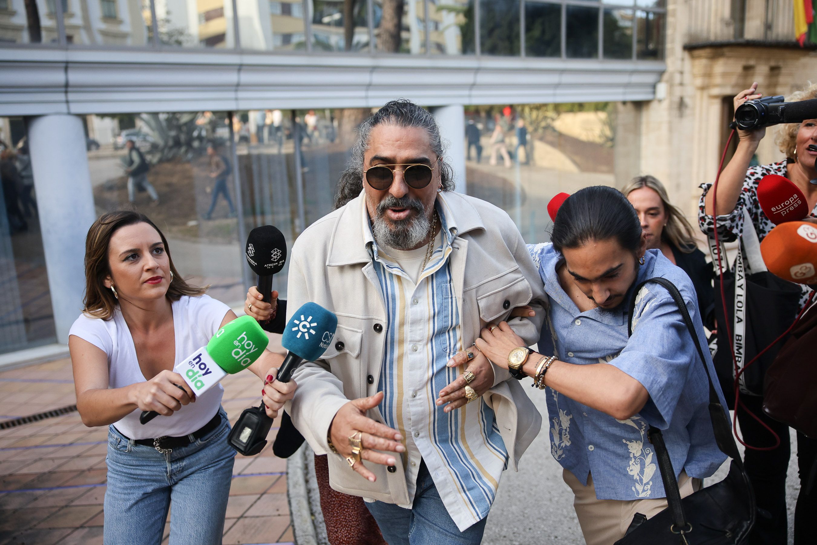 'El Cigala', a la salida del juicio el pasado mes de noviembre en Jerez.