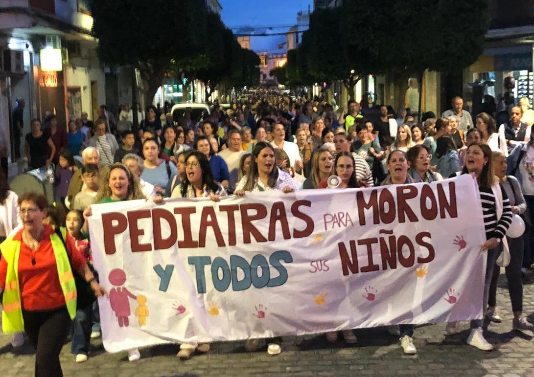 Manifestación este jueves en Morón reivindicando soluciones al SAS con los pediatras.