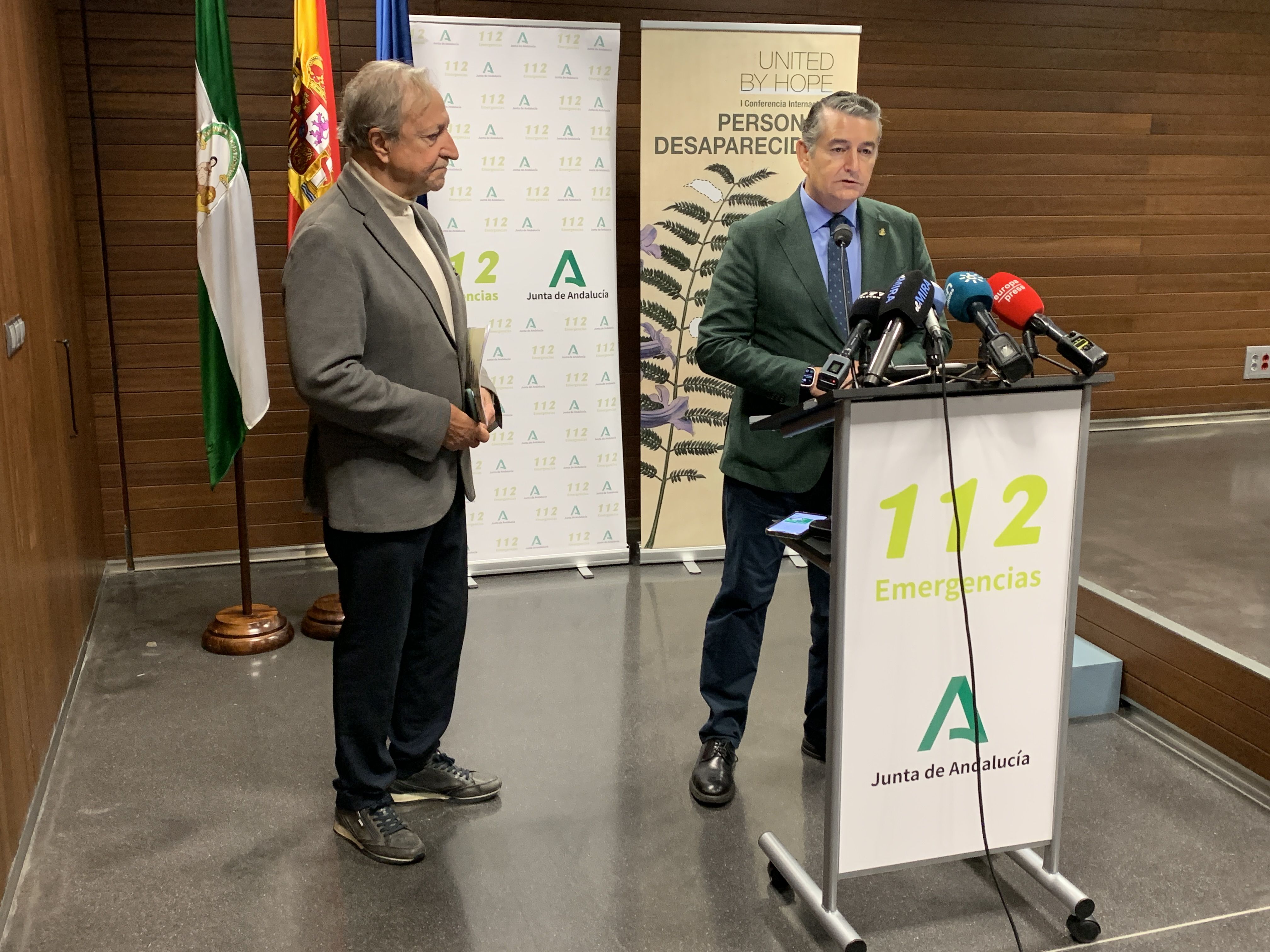 Presentación del Congreso de Desaparecidos, que tendrá lugar en Sevilla.