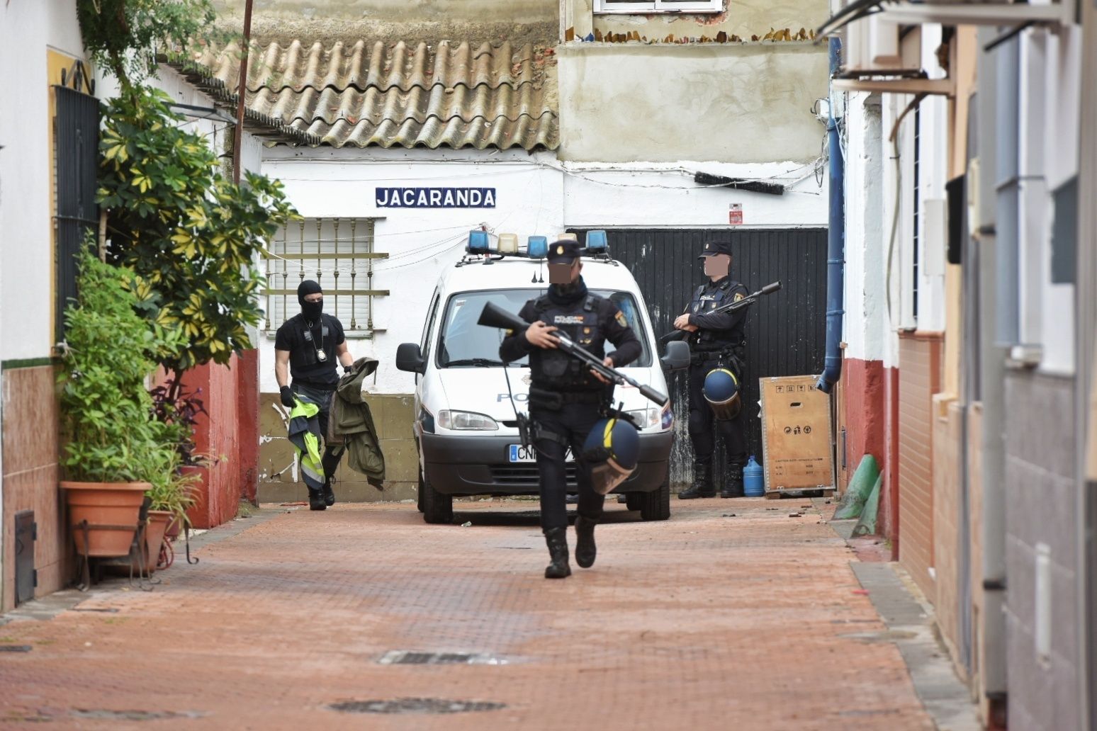 La operación contra la droga en La Bachillera, en la zona Norte de Sevilla.
