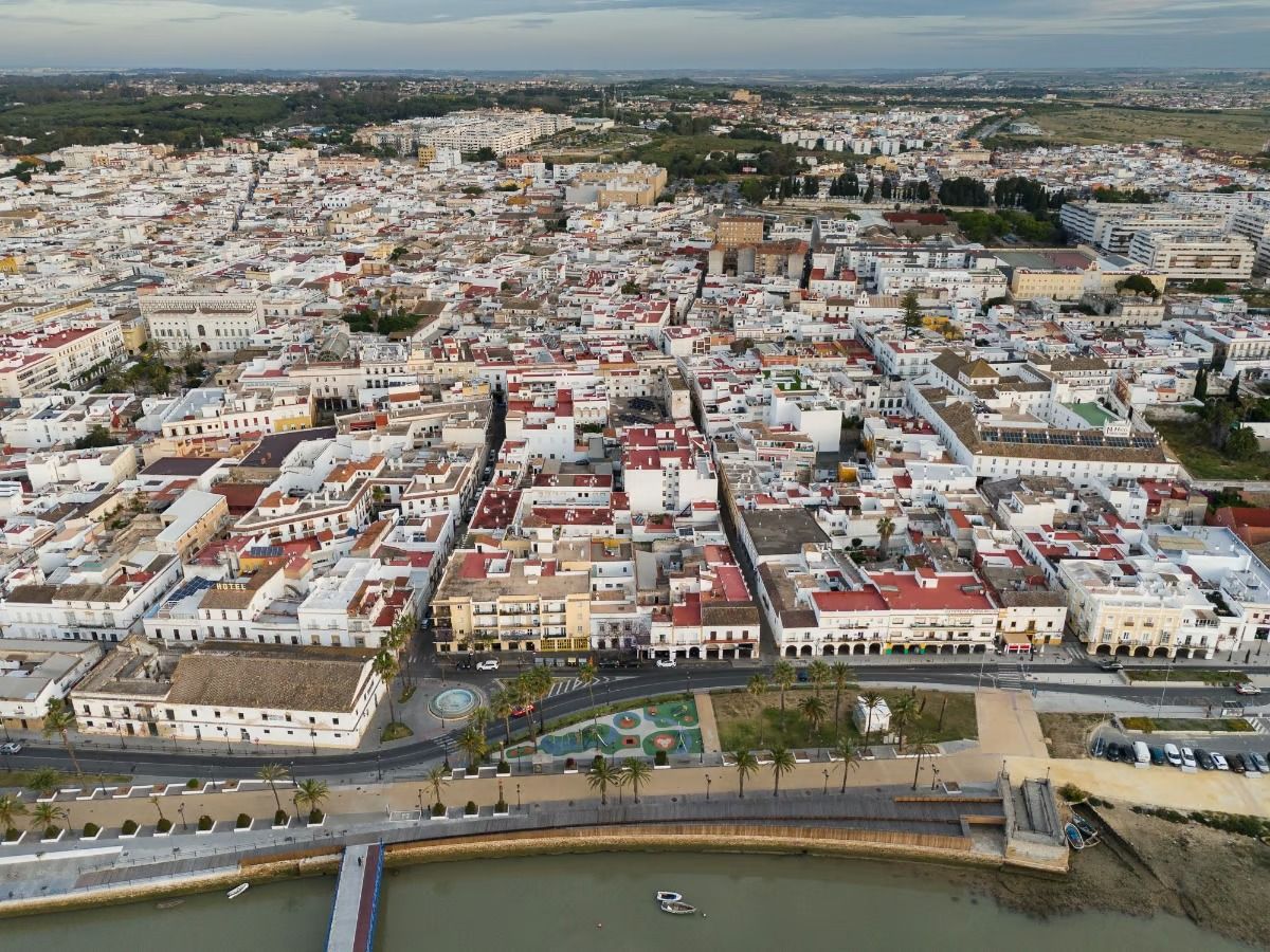 Imagen aérea de El Puerto de Santa María. Imagen aérea de El Puerto de Santa María.