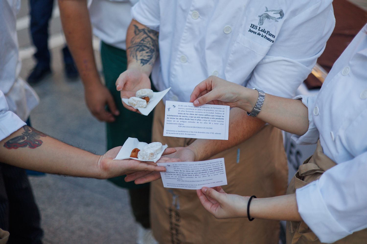 Una protesta dulce del IES Lola Flores