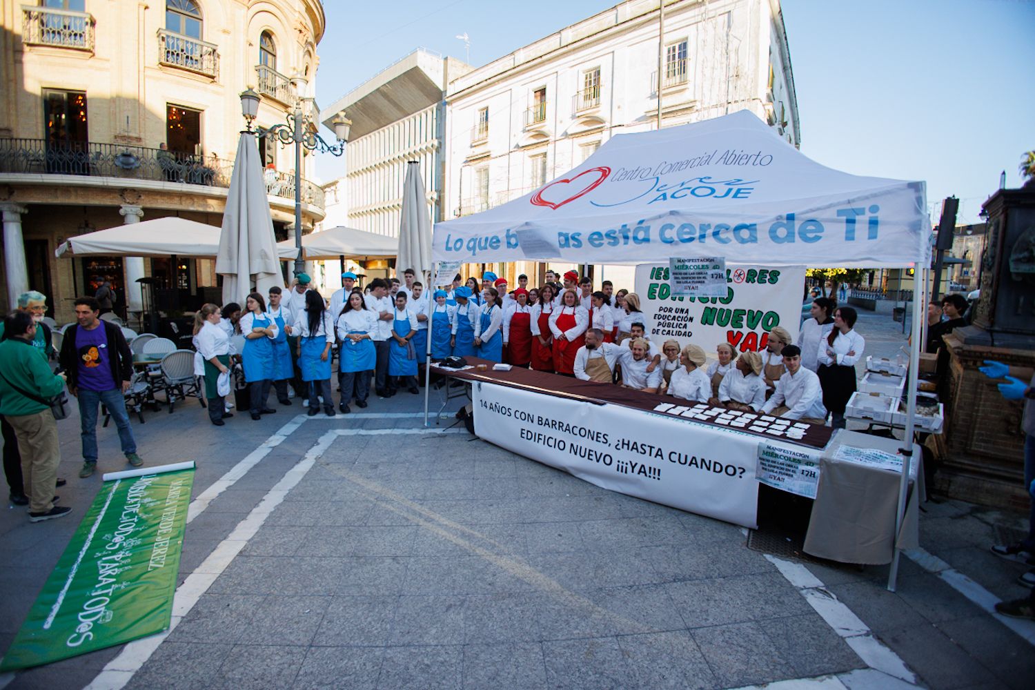Una protesta dulce del IES Lola Flores