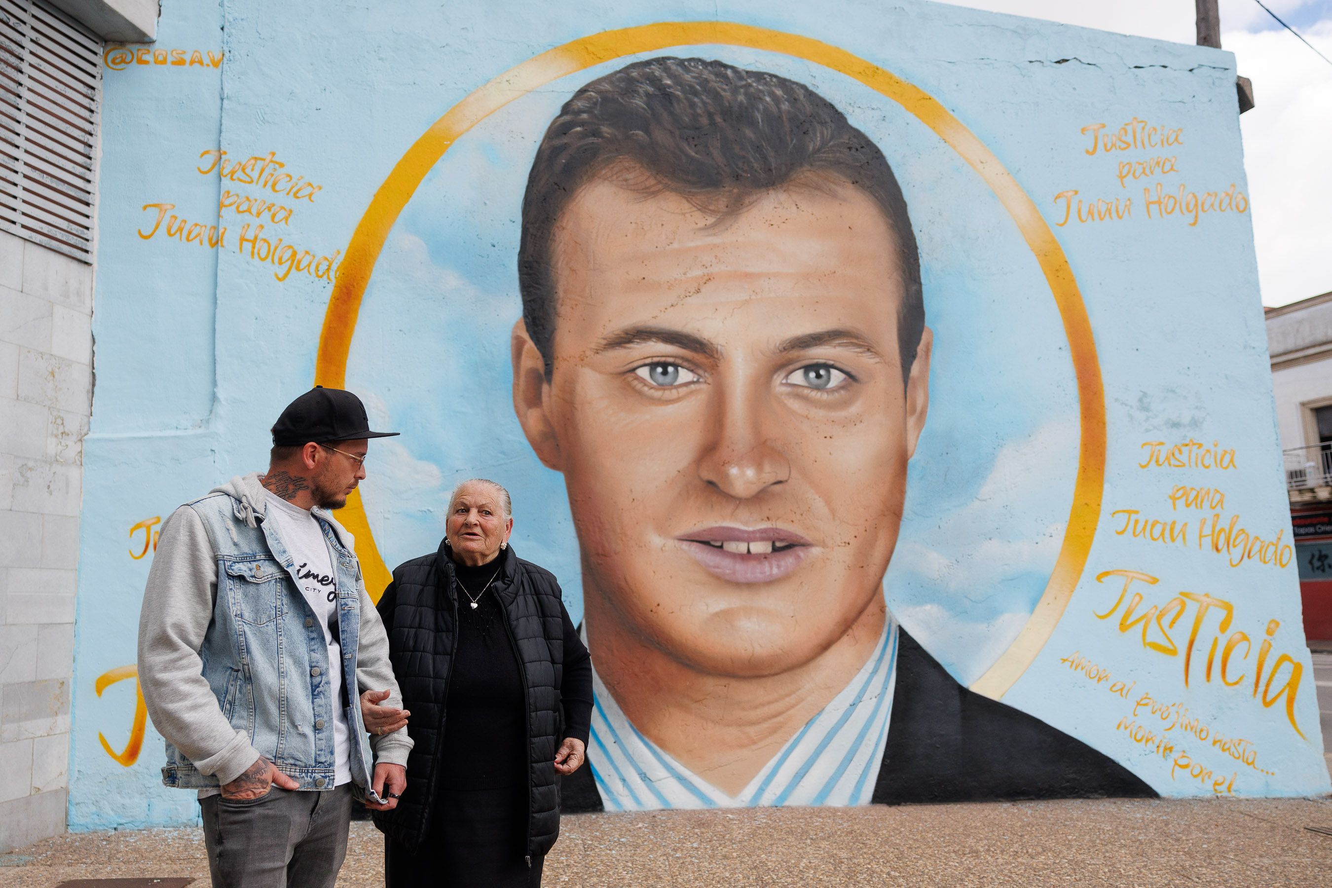 Inauguración del mural de Cosa.V en homenaje a Juan Holgado 