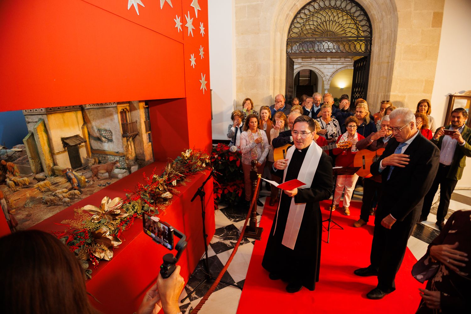 Inauguración del Belén Municipal en el Ayuntamiento de Jerez