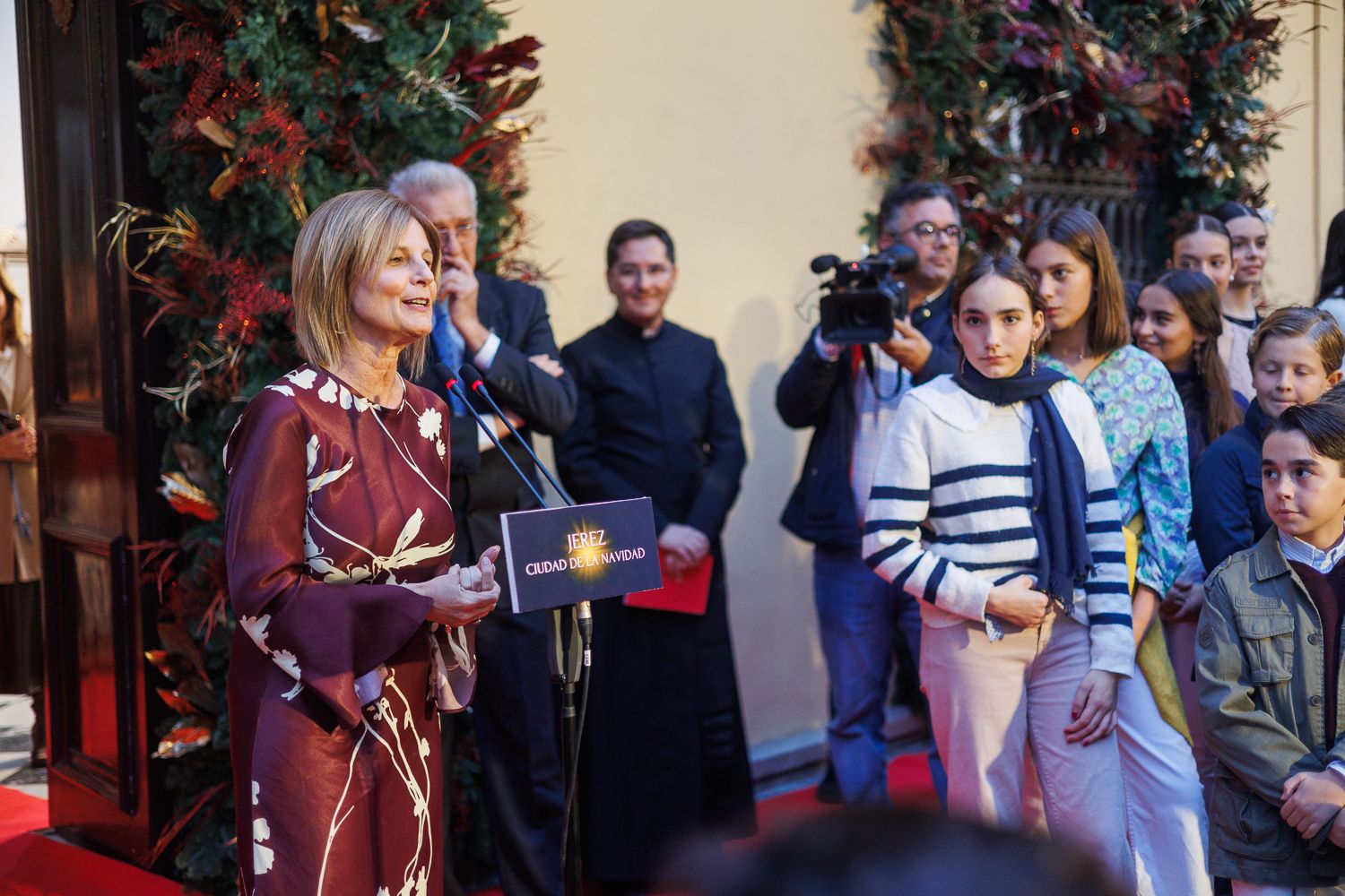 Inauguración del Belén Municipal en el Ayuntamiento de Jerez