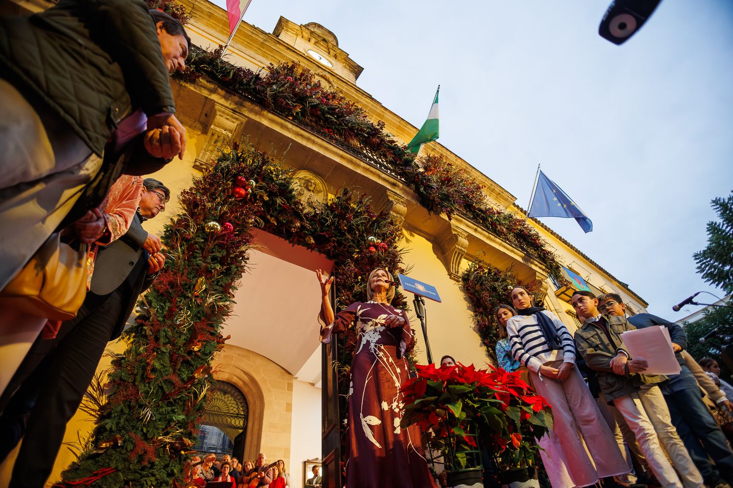 Inauguración del Belén Municipal en el Ayuntamiento de Jerez