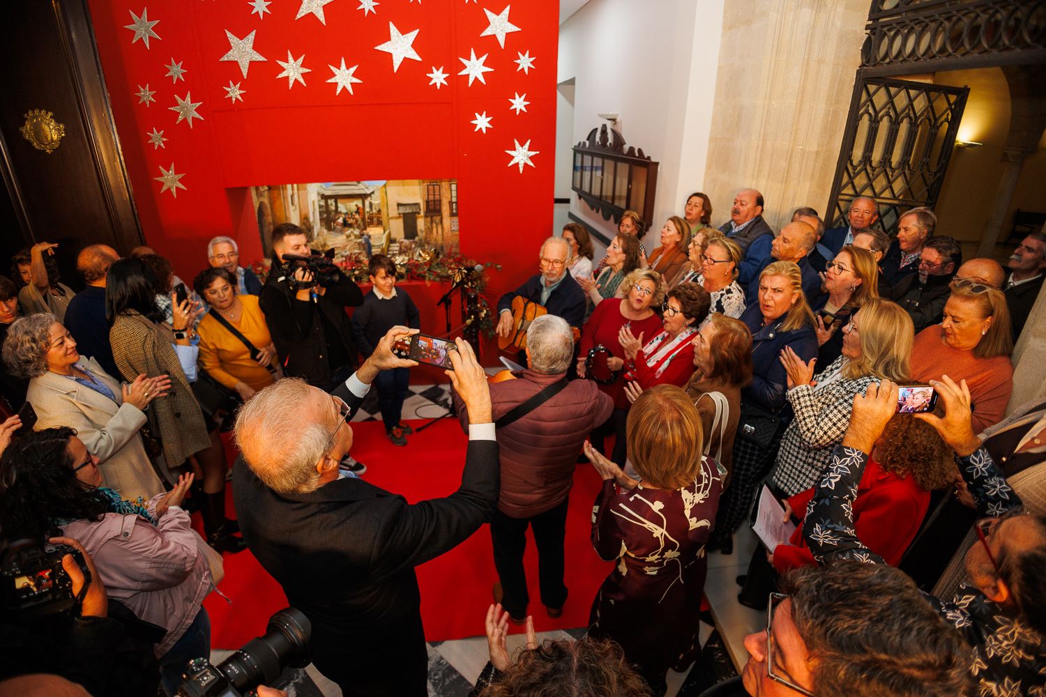 Inauguración del Belén Municipal en el Ayuntamiento de Jerez
