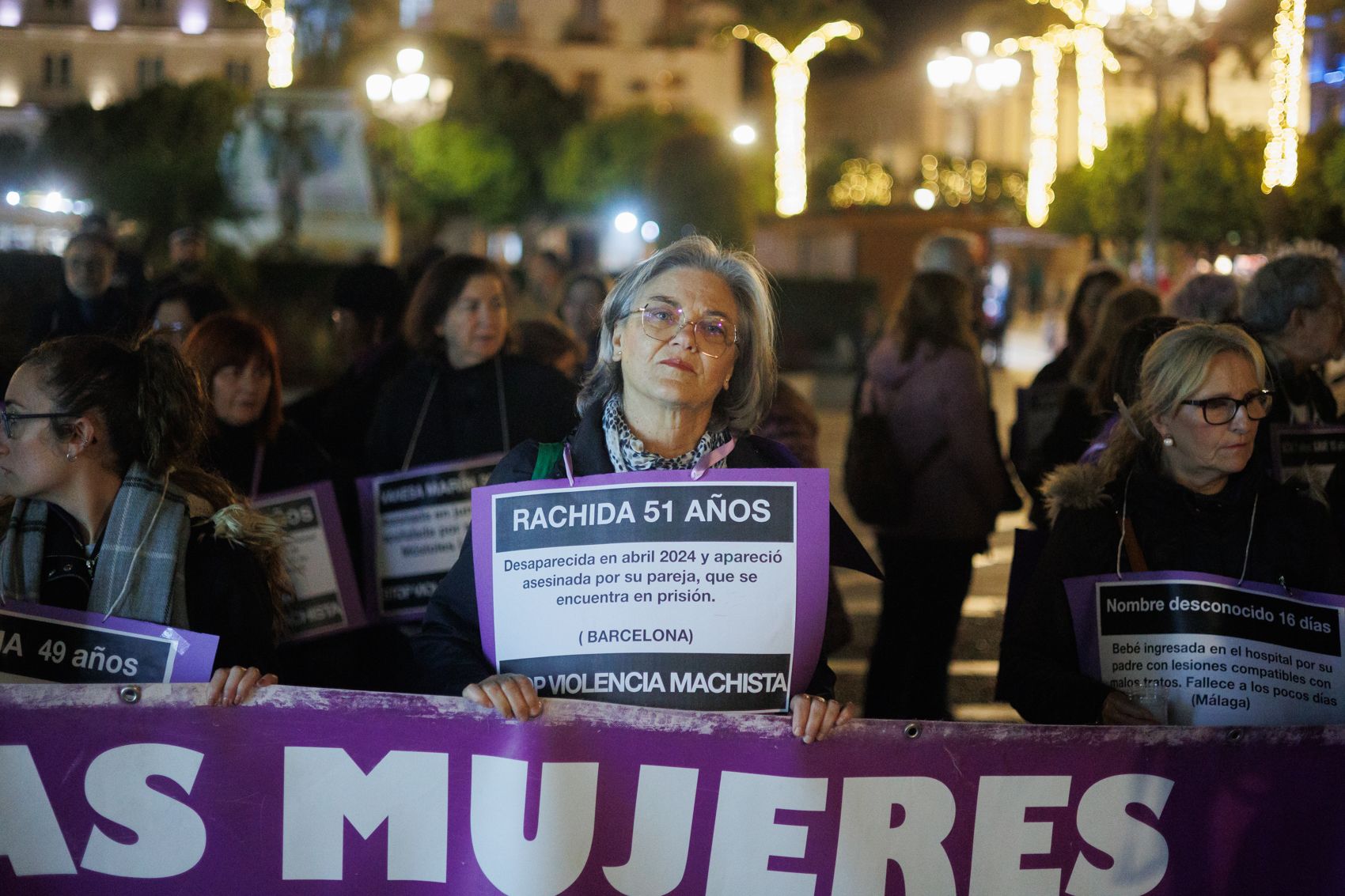 Vigilia por las mujeres asesinadas en 2024