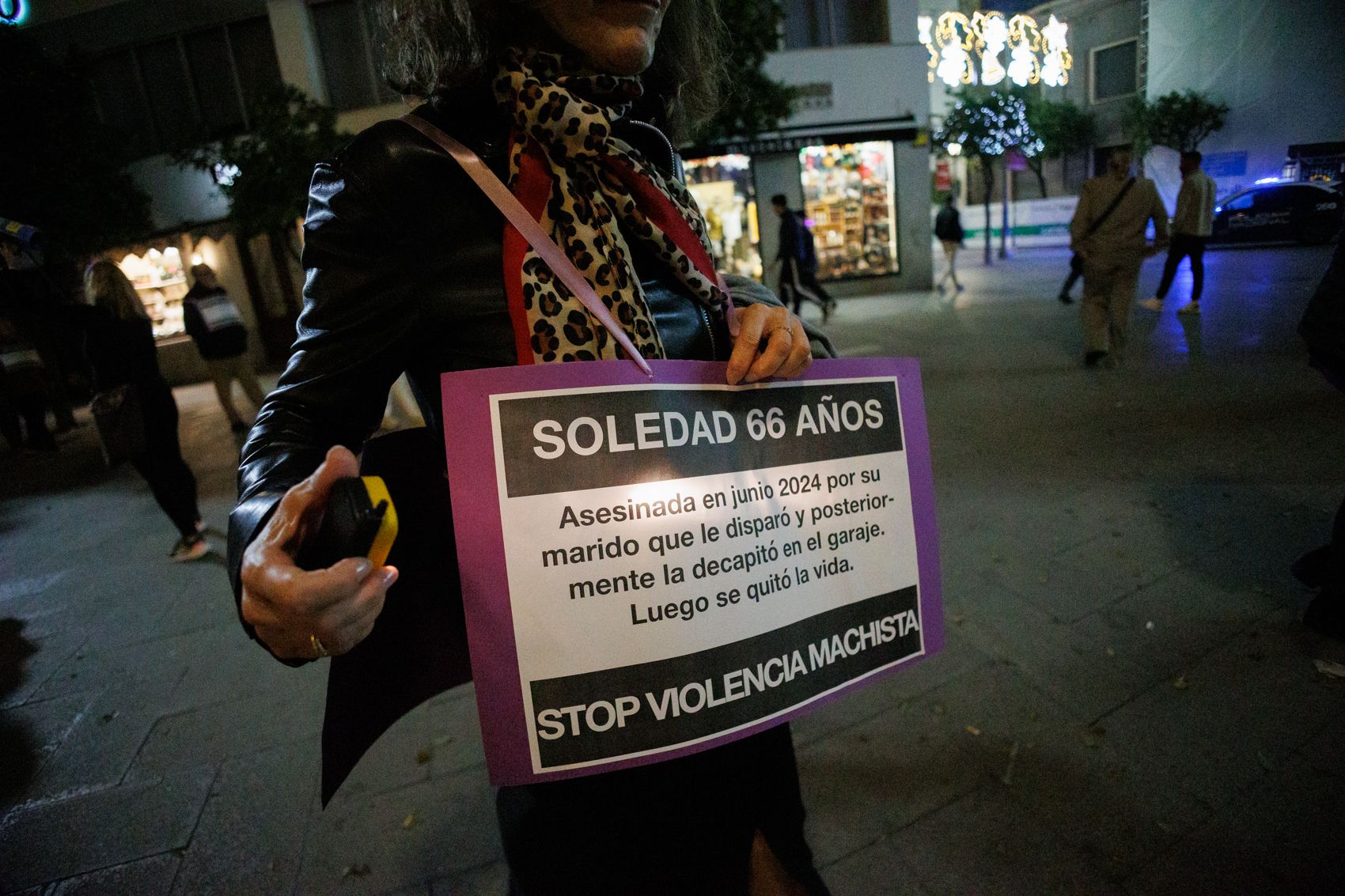 Vigilia por las mujeres asesinadas en 2024