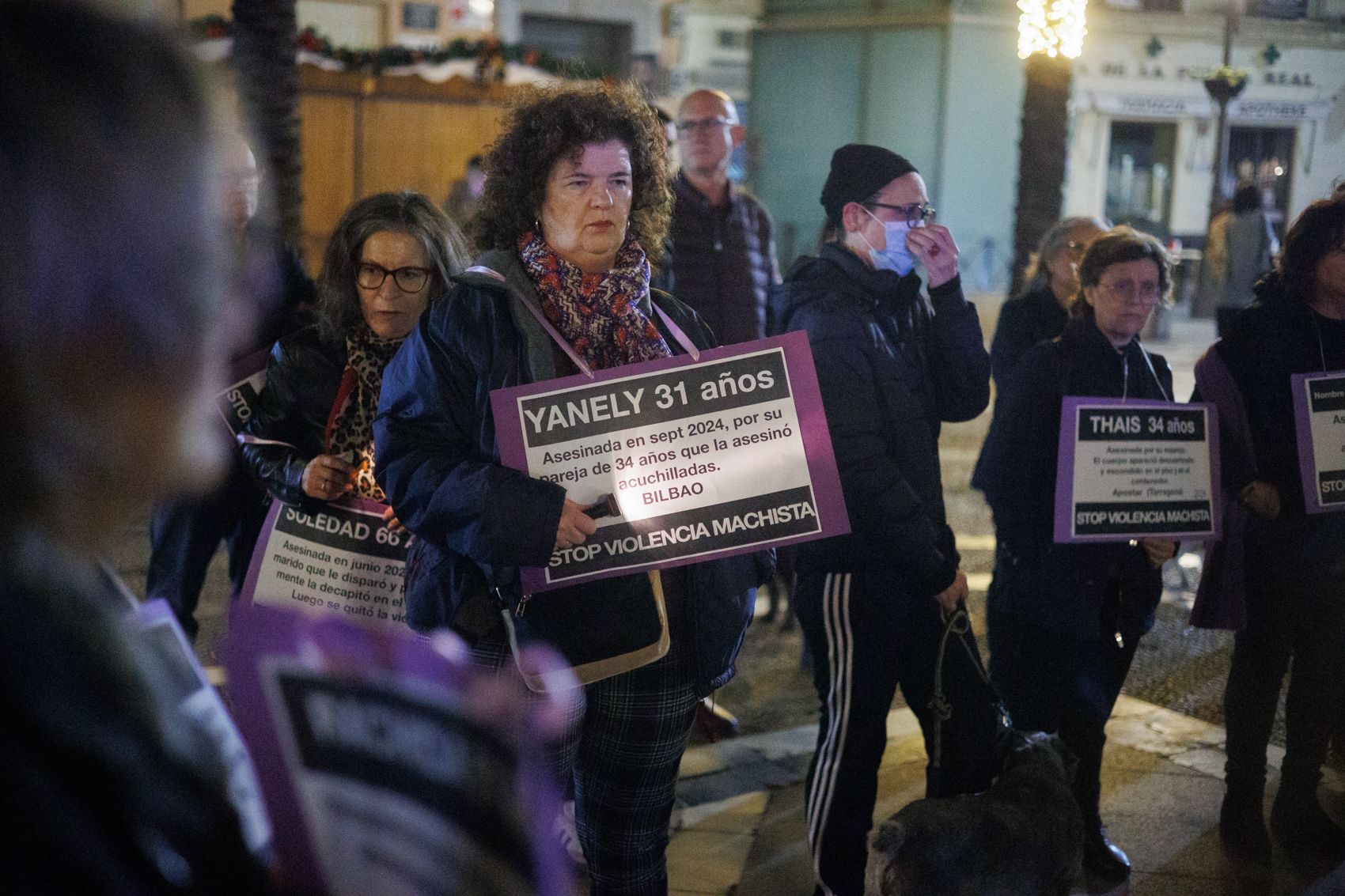 Vigilia por las mujeres asesinadas en 2024