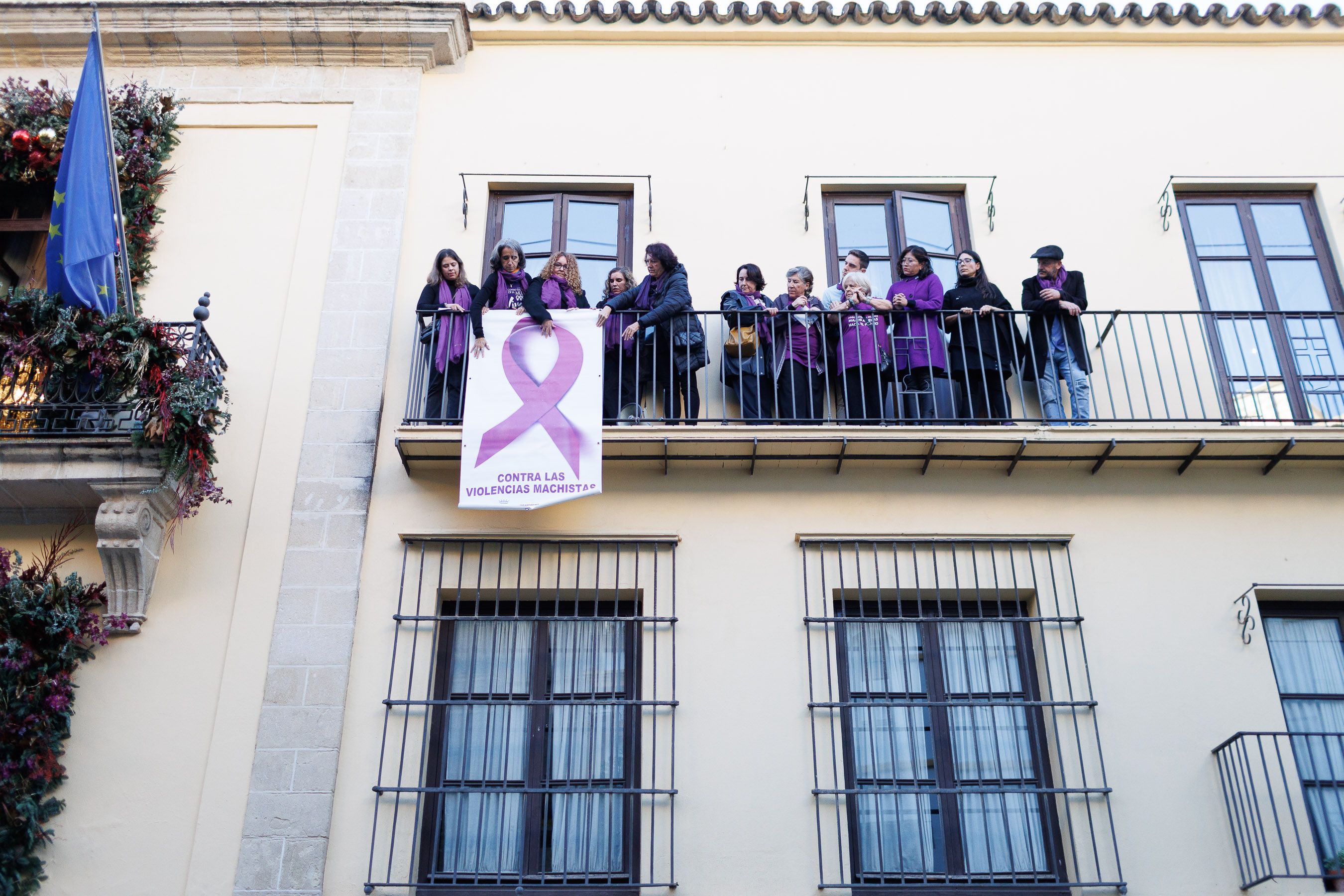 La manifestación por el 25N en Jerez