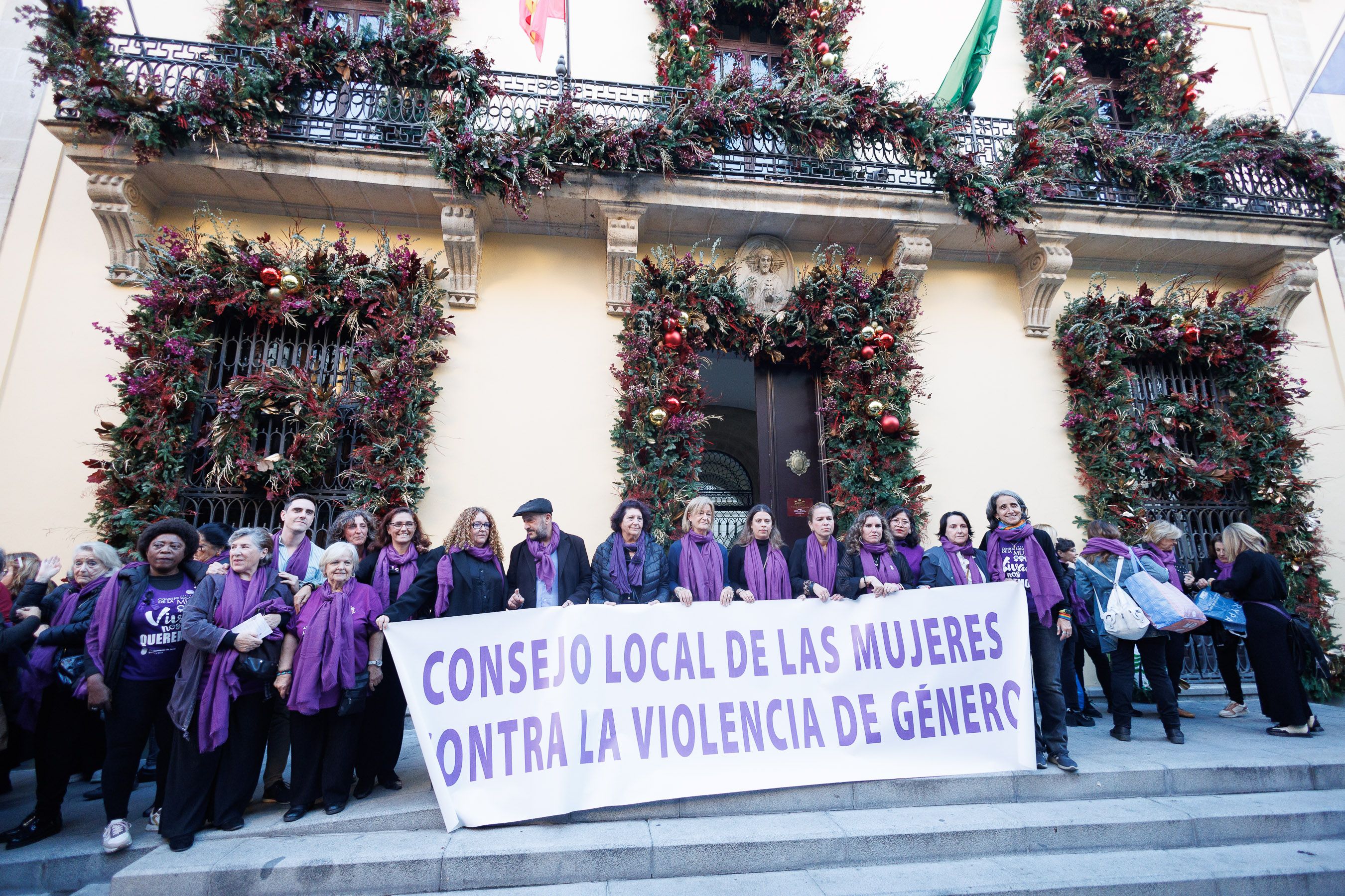 La manifestación por el 25N en Jerez