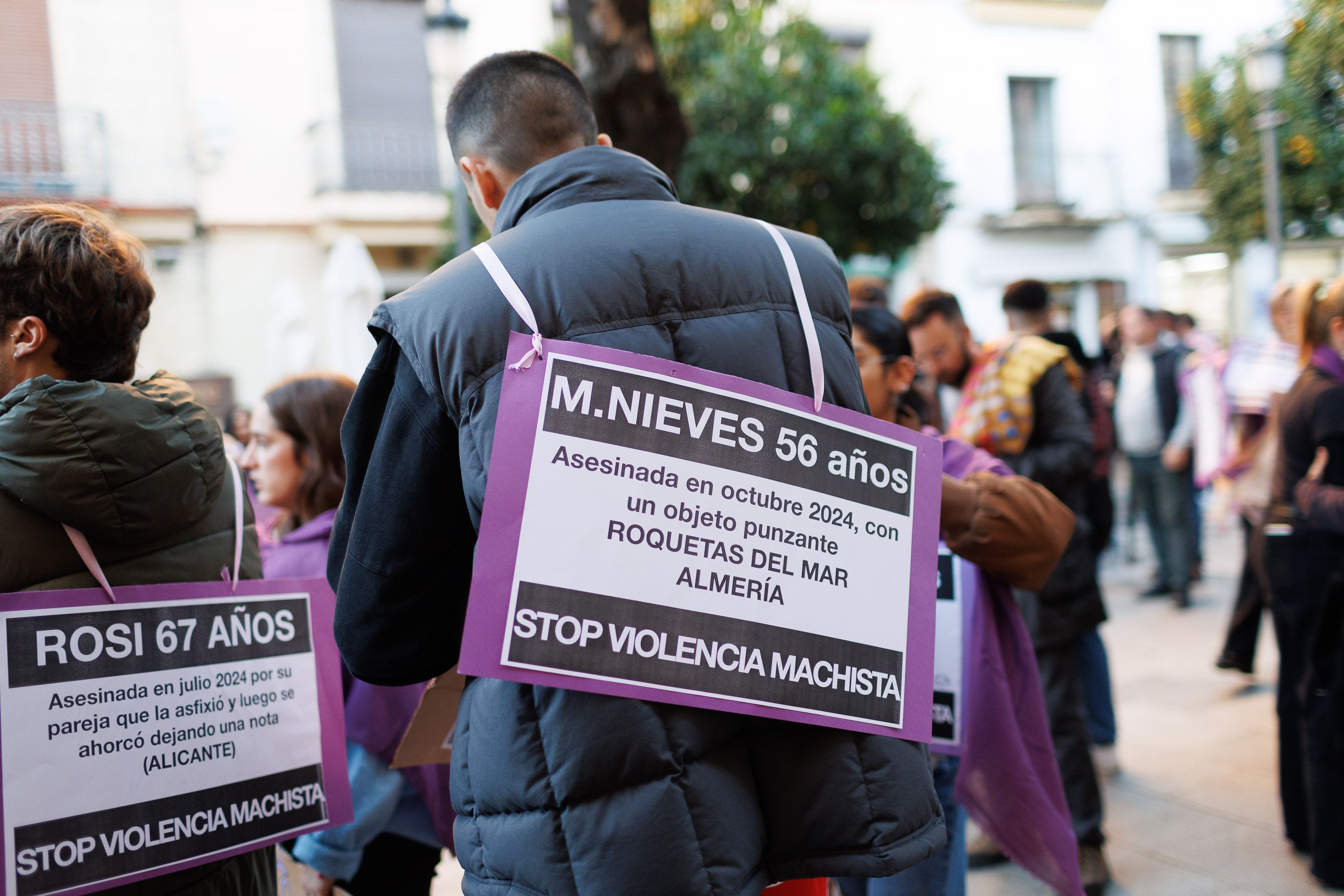 La manifestación por el 25N en Jerez