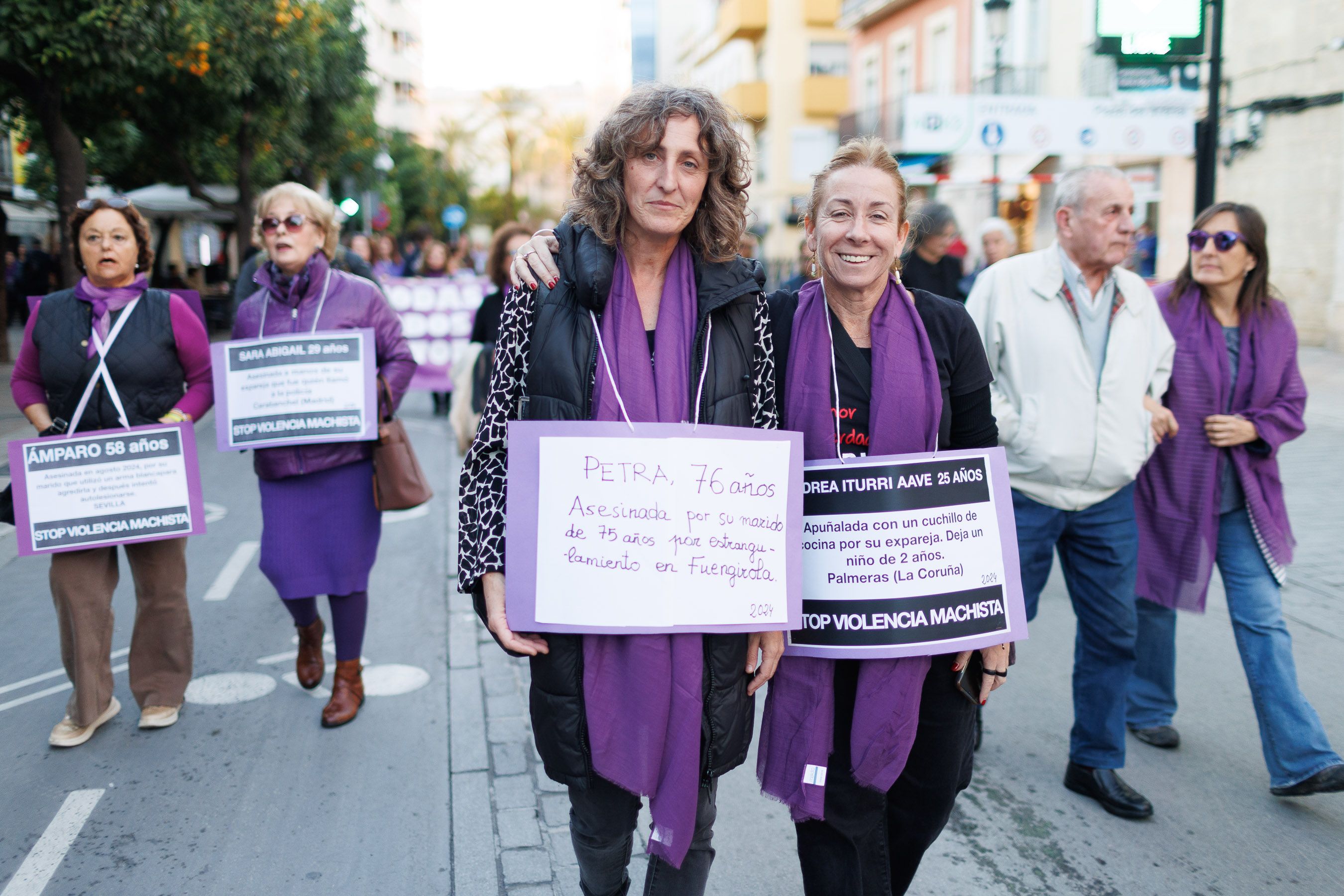 La manifestación por el 25N en Jerez