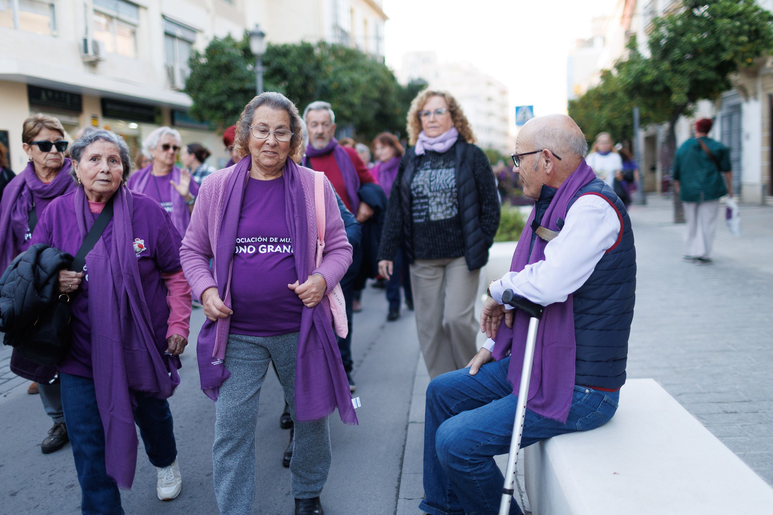 La manifestación por el 25N en Jerez