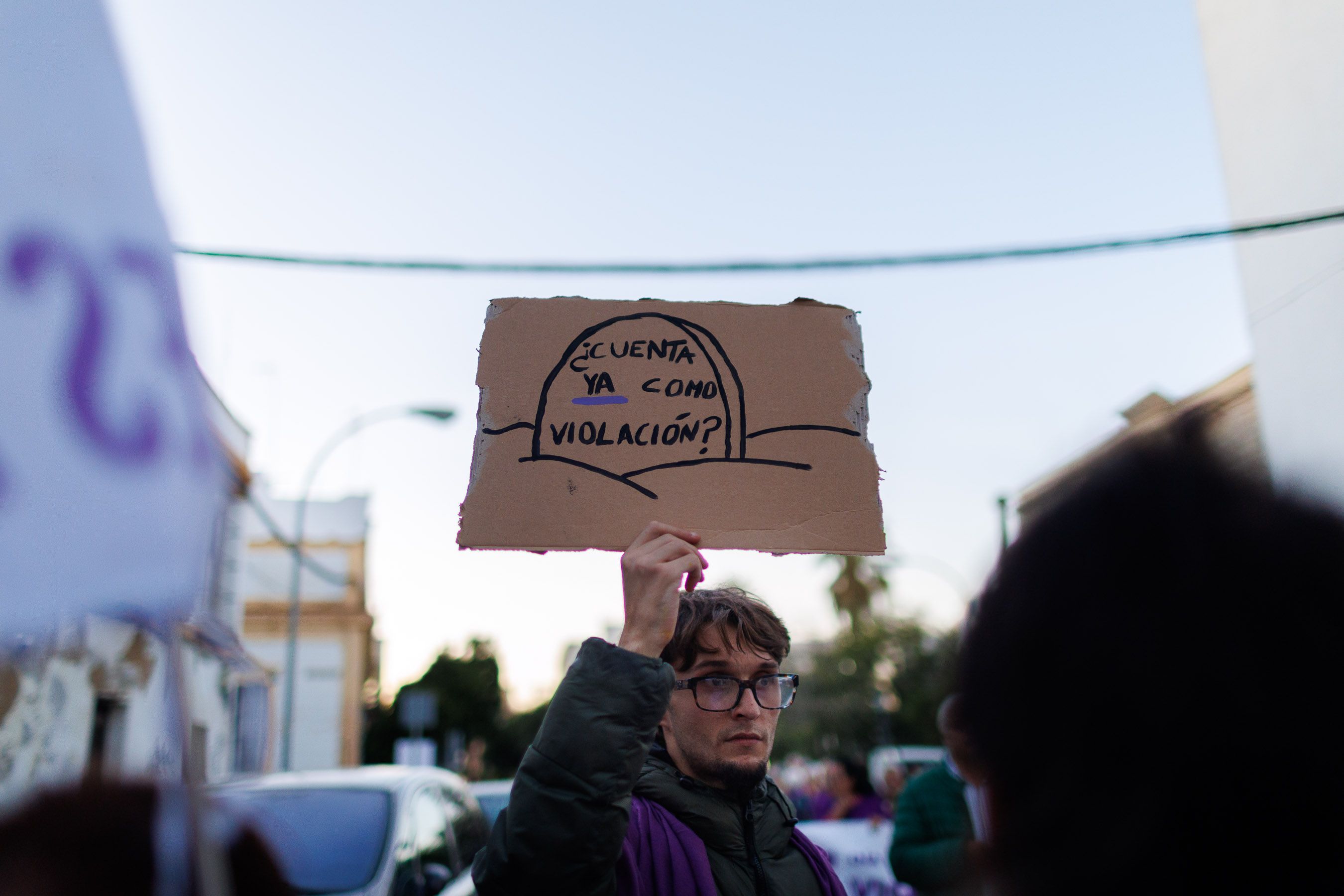 La manifestación por el 25N en Jerez