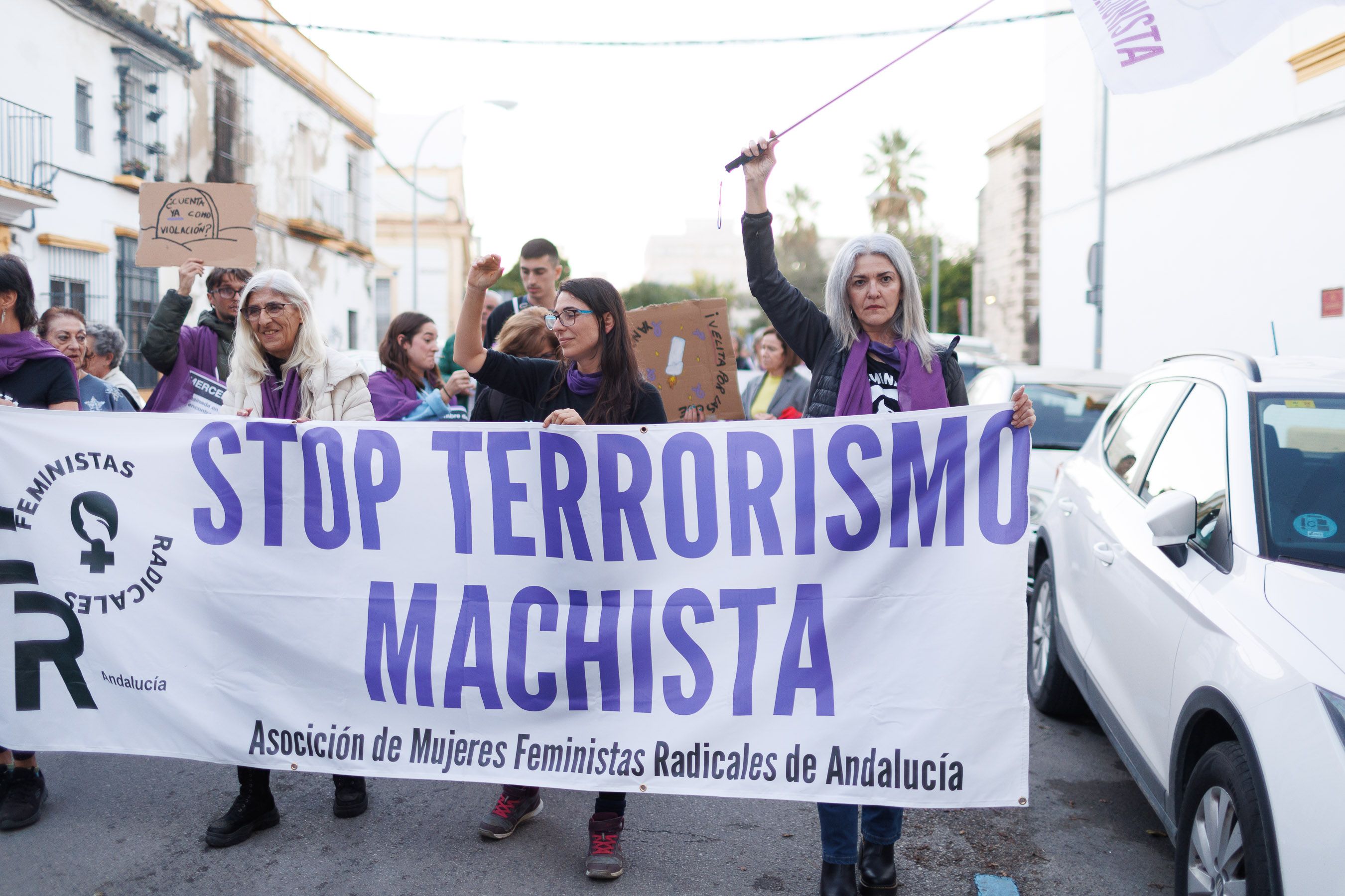 La manifestación por el 25N en Jerez