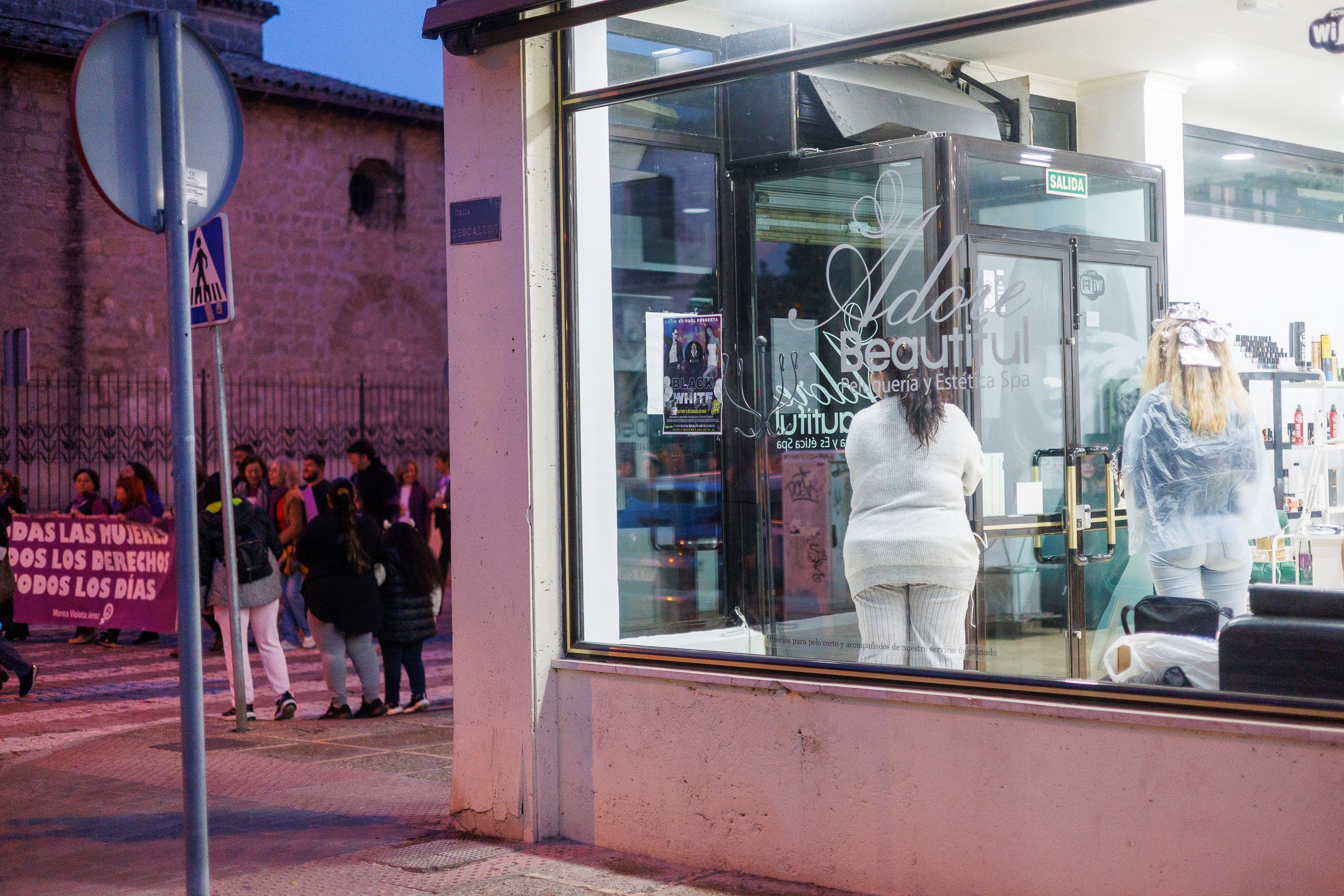 La manifestación por el 25N en Jerez