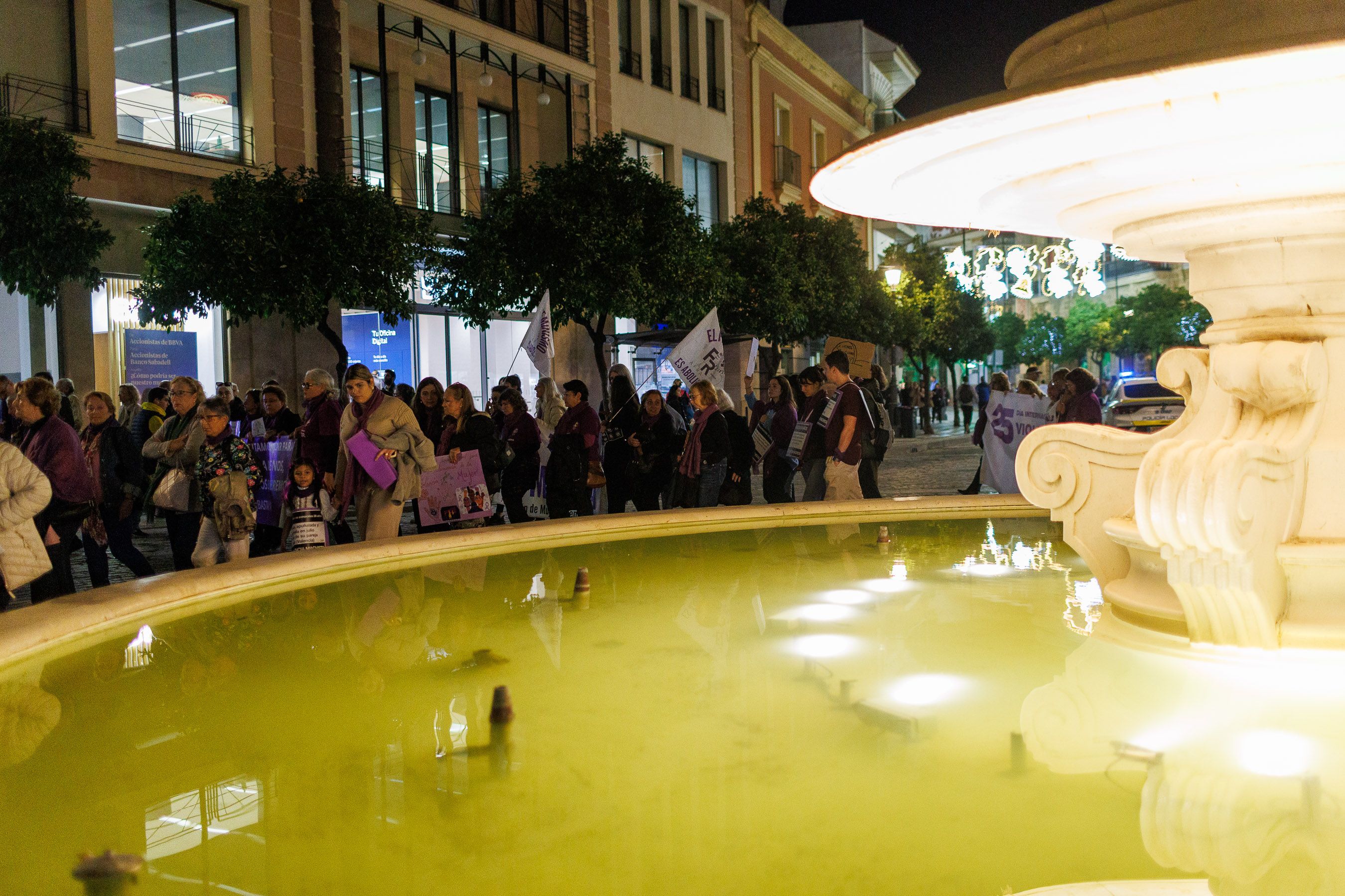 La manifestación por el 25N en Jerez