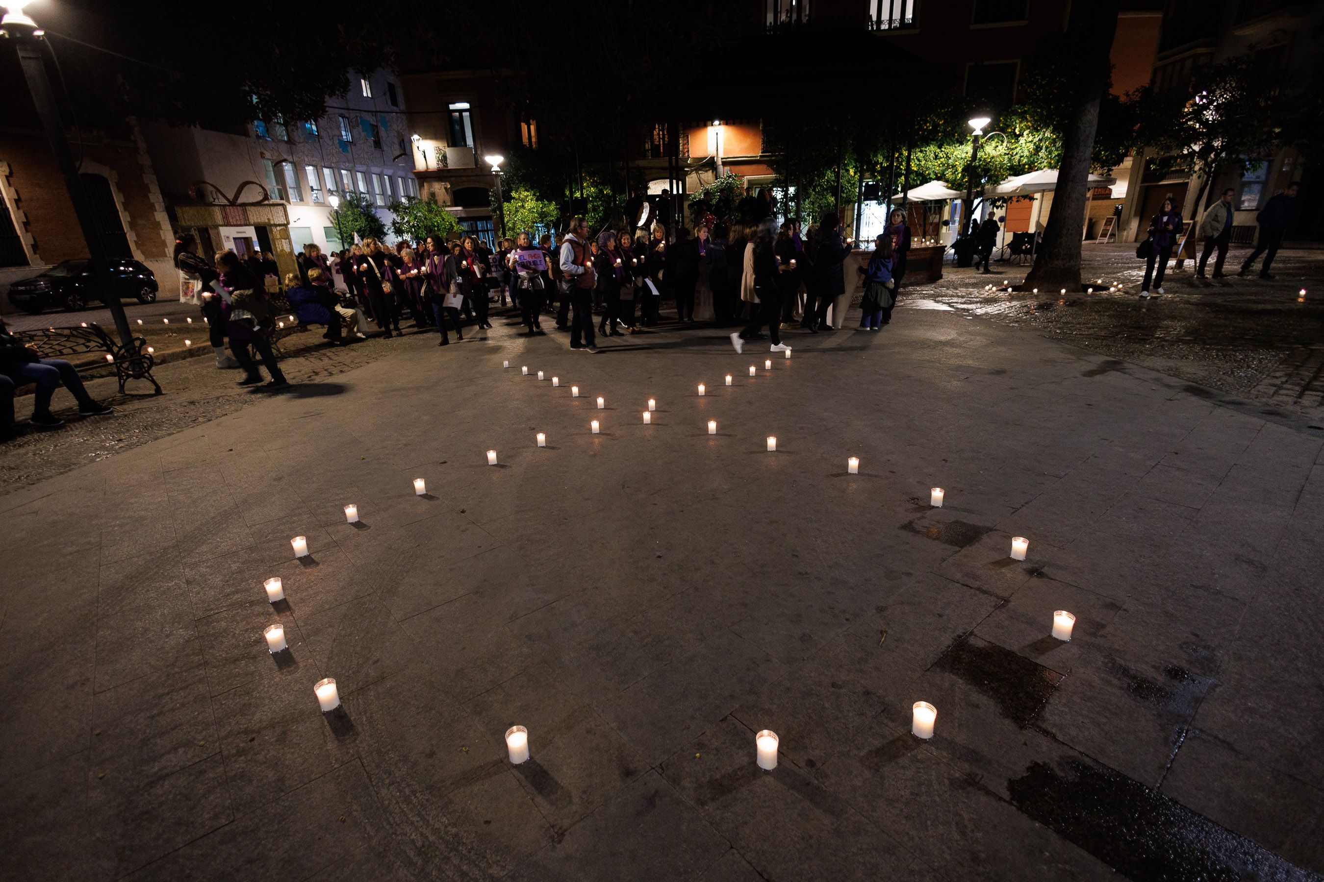 La manifestación por el 25N en Jerez