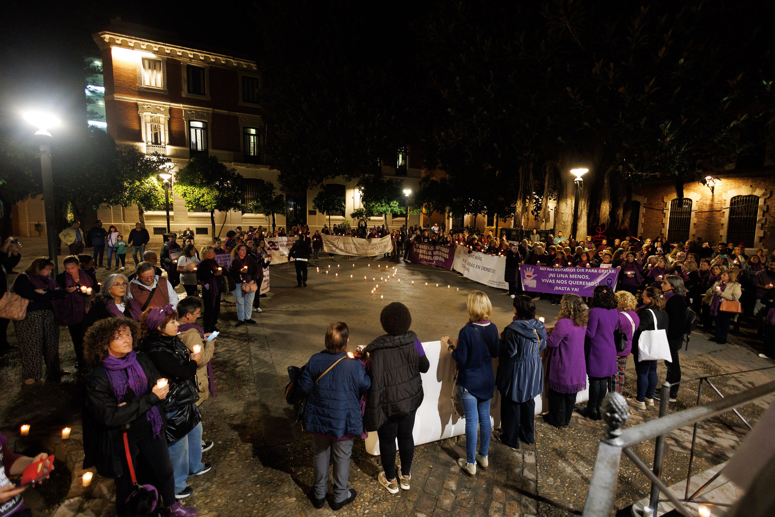 La manifestación por el 25N en Jerez