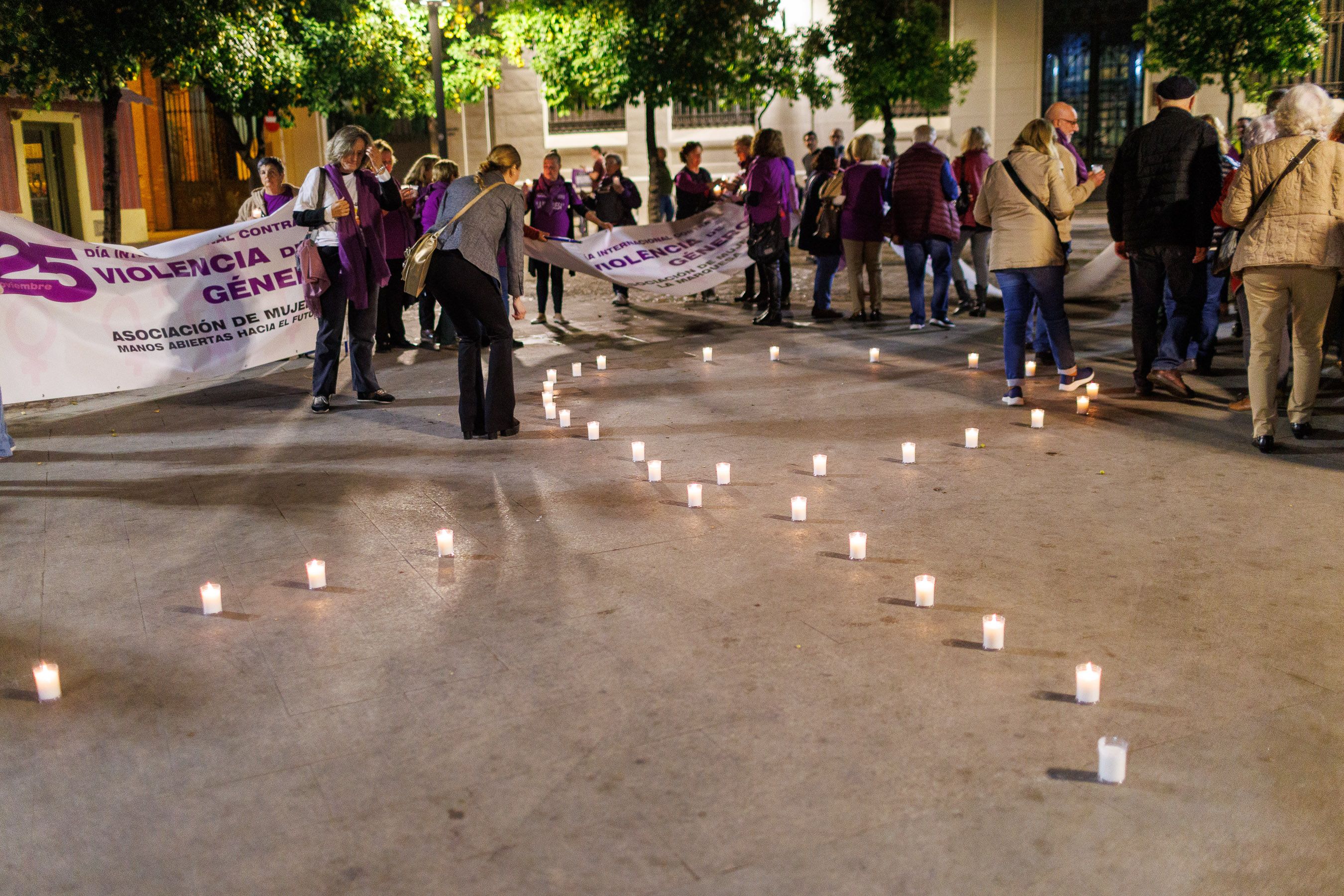 La manifestación por el 25N en Jerez