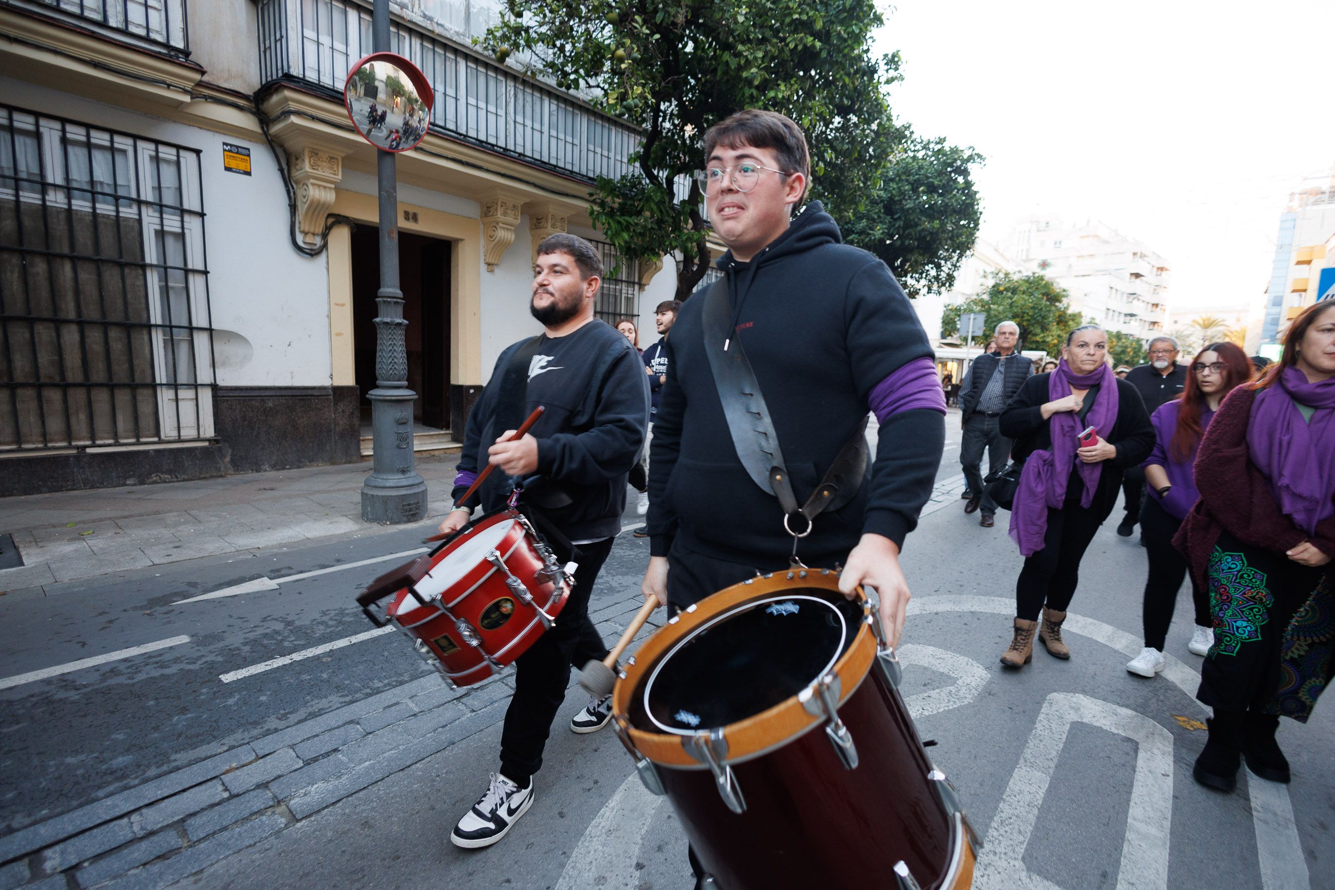 La manifestación por el 25N en Jerez