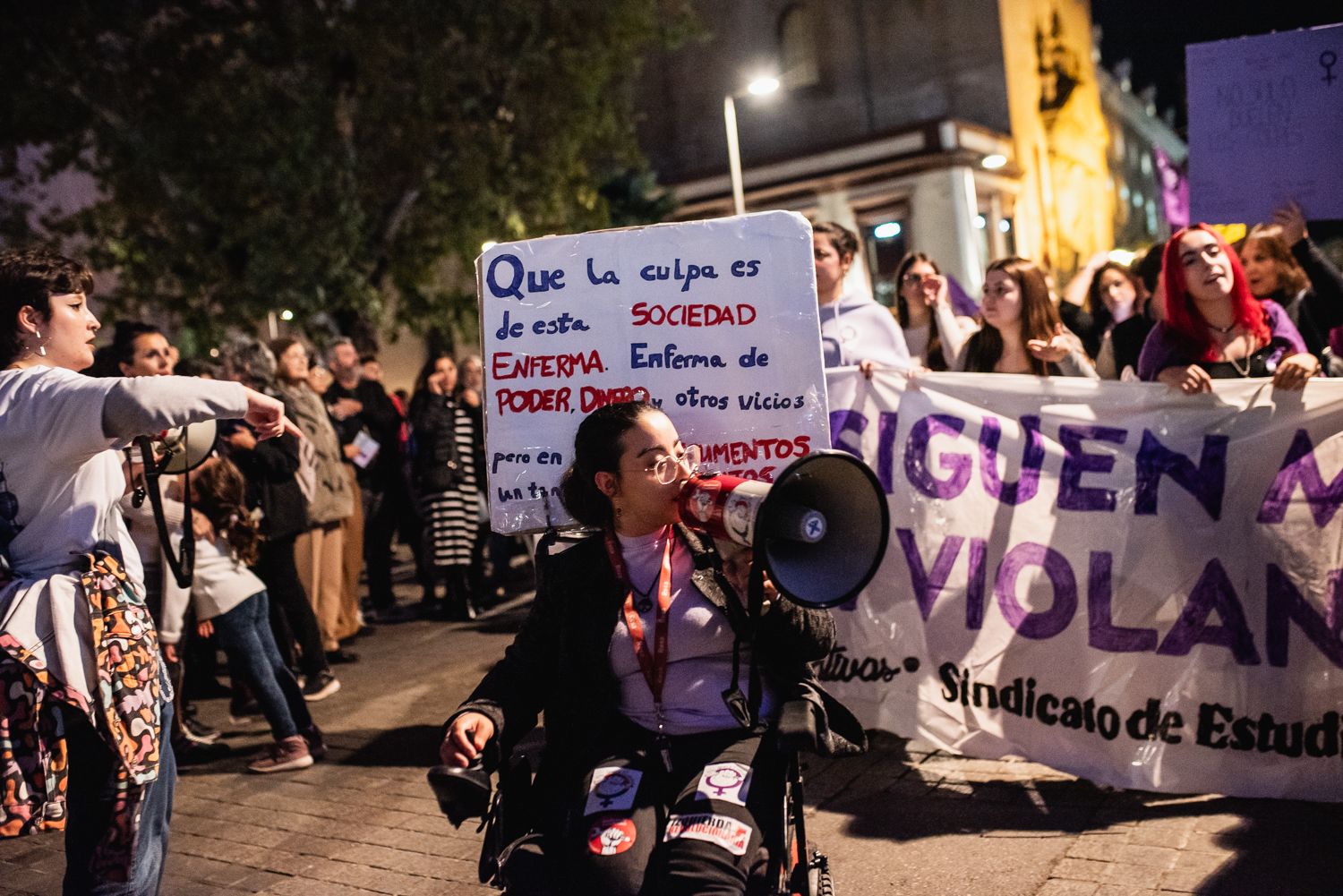 Manifestación por el 25N en Sevilla.