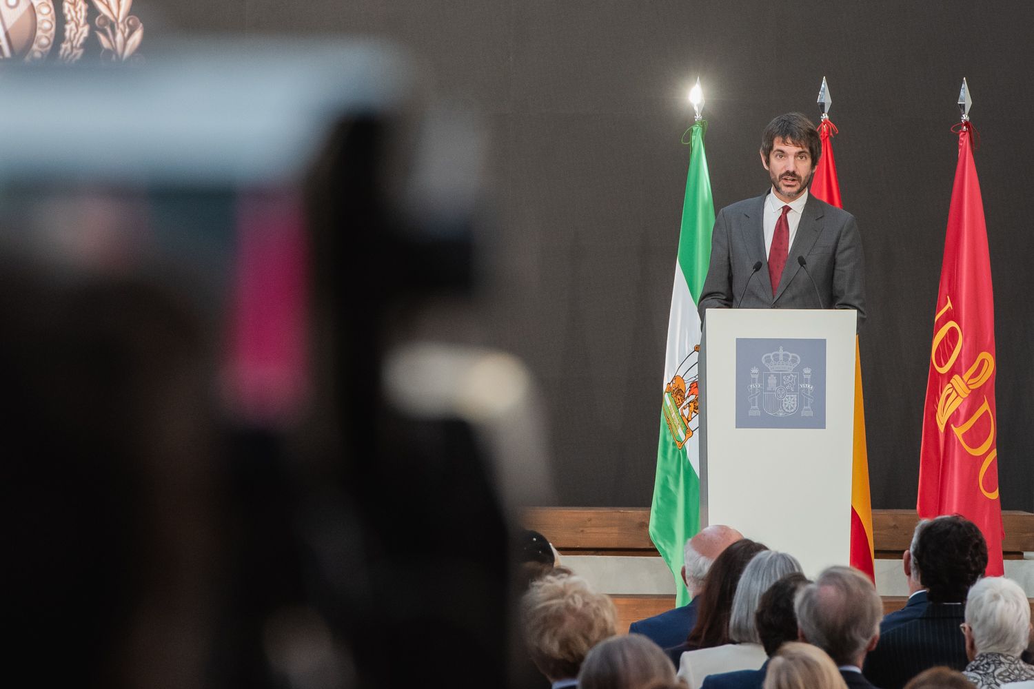 Acto de entrega de las Medallas al Mérito en las Bellas Artes 2023, en la Antigua Fábrica de Artillería de Sevilla