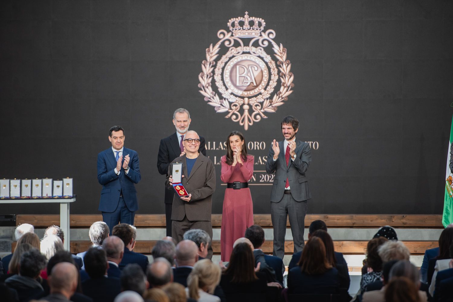 Acto de entrega de las Medallas al Mérito en las Bellas Artes 2023, en la Antigua Fábrica de Artillería de Sevilla