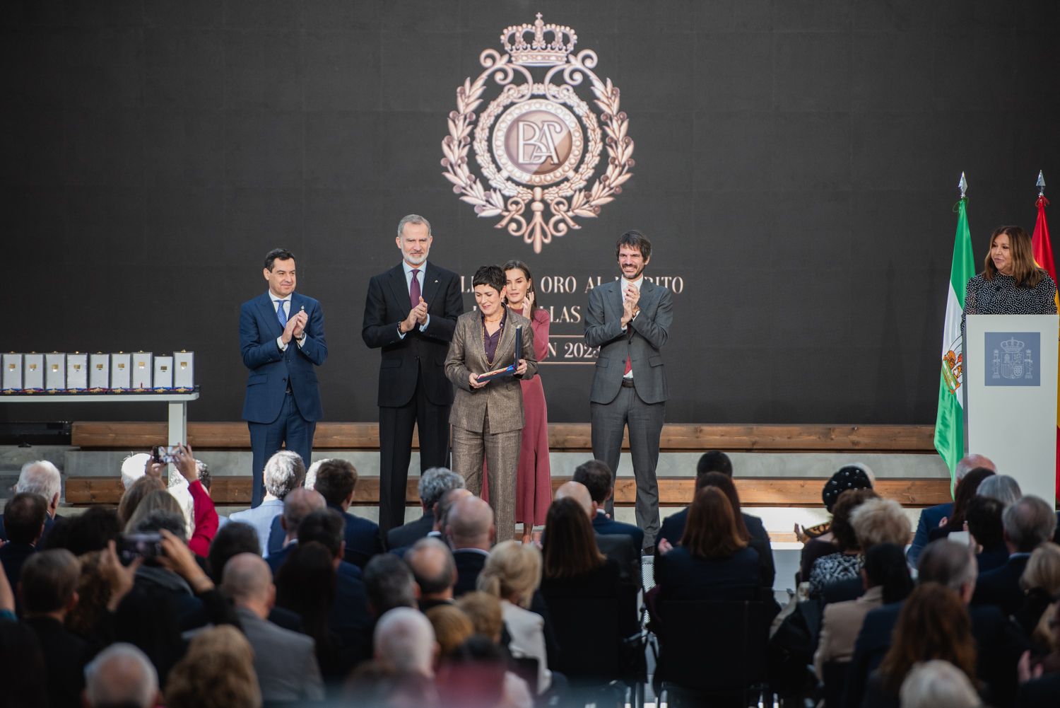 Acto de entrega de las Medallas al Mérito en las Bellas Artes 2023, en la Antigua Fábrica de Artillería de Sevilla