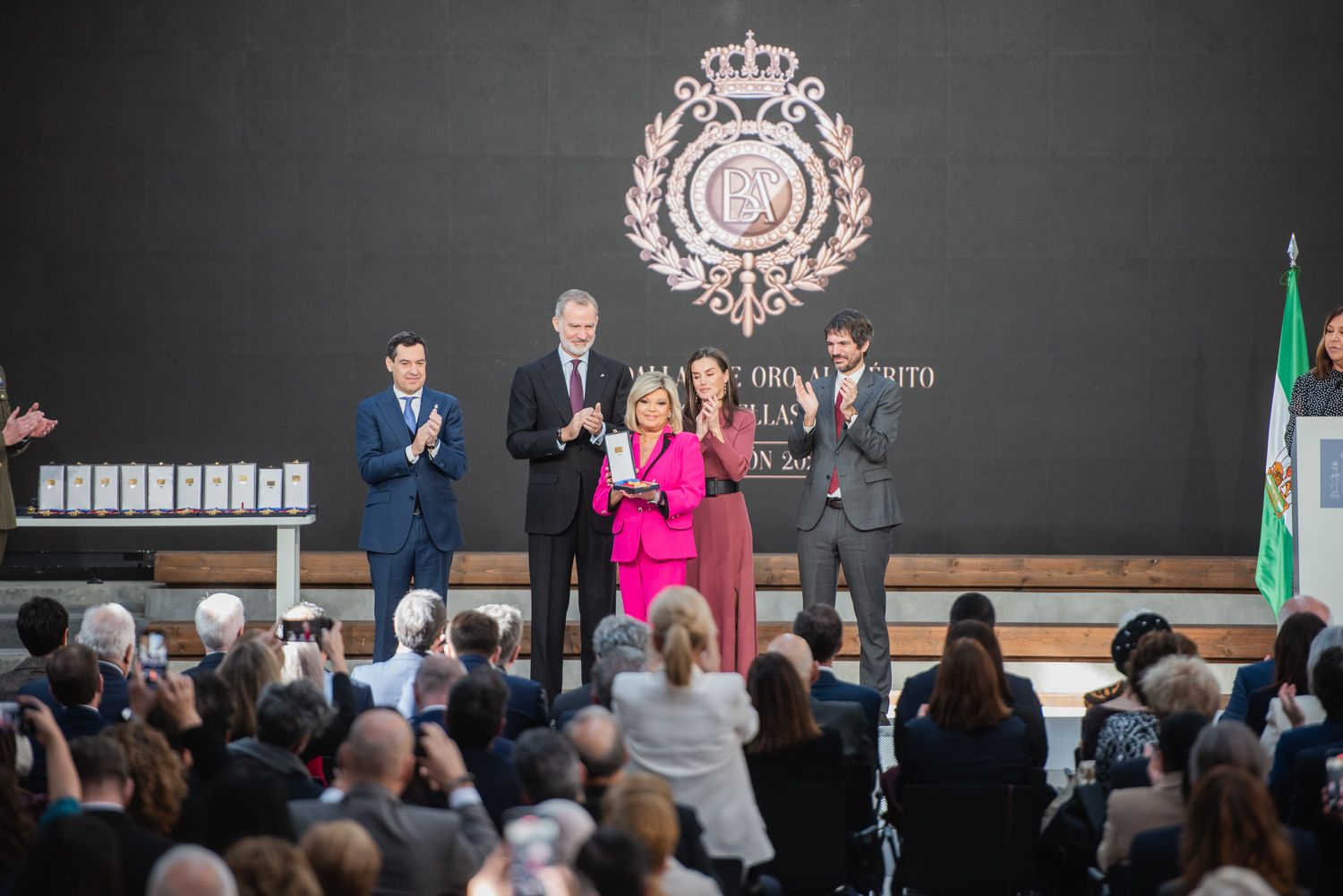 Acto de entrega de las Medallas al Mérito en las Bellas Artes 2023, en la Antigua Fábrica de Artillería de Sevilla